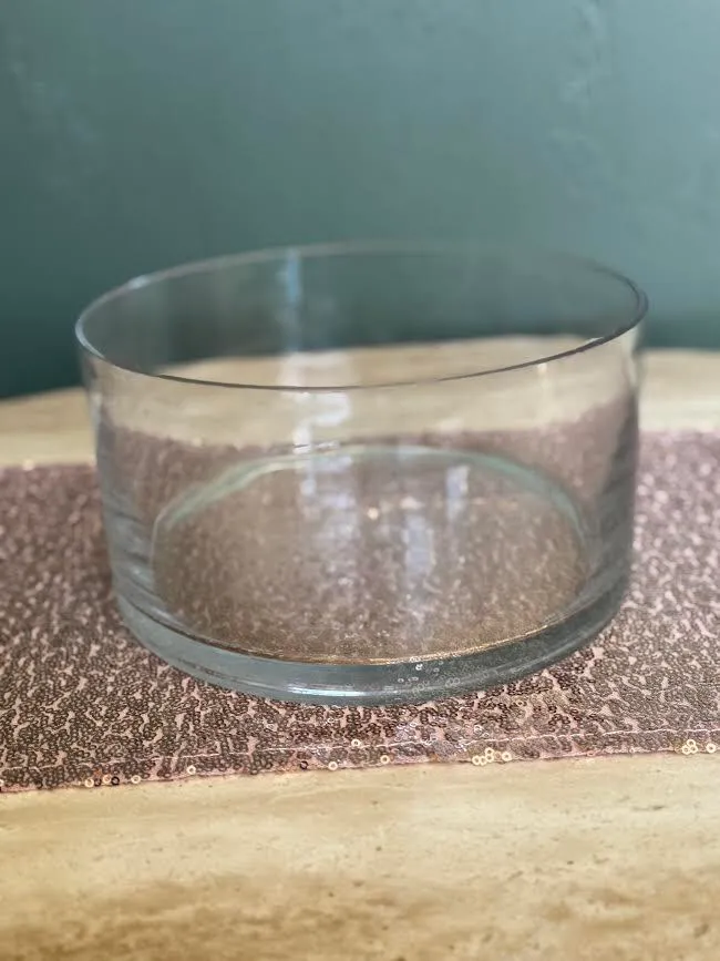 Low Cylinder Glass Bowl