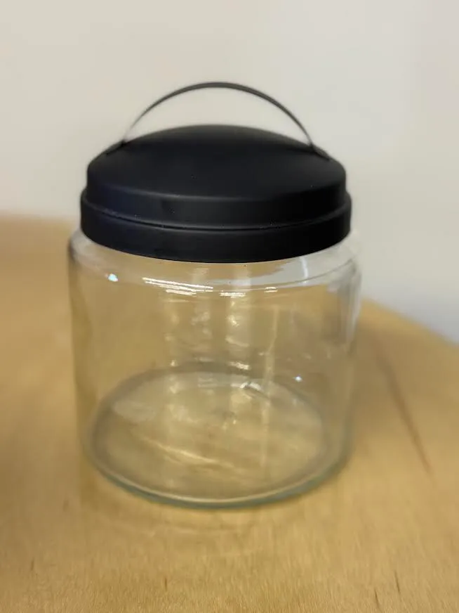 Glass Jar with Metal Lid