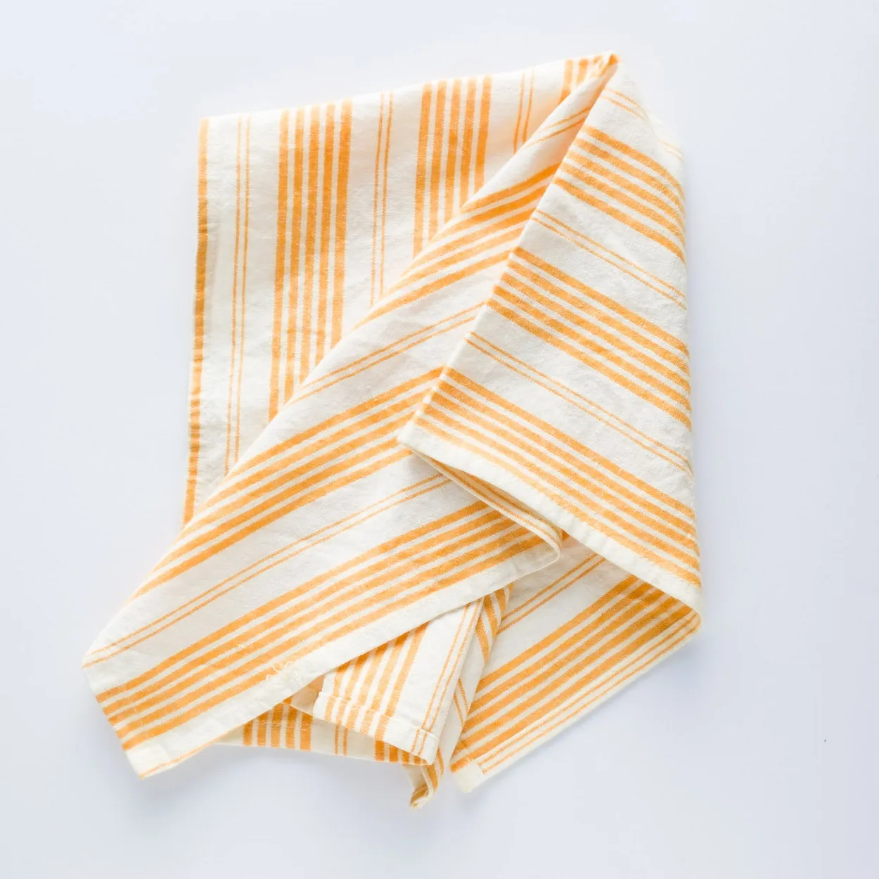 LN20-0048 - Orange White Fabric Kitchen towel