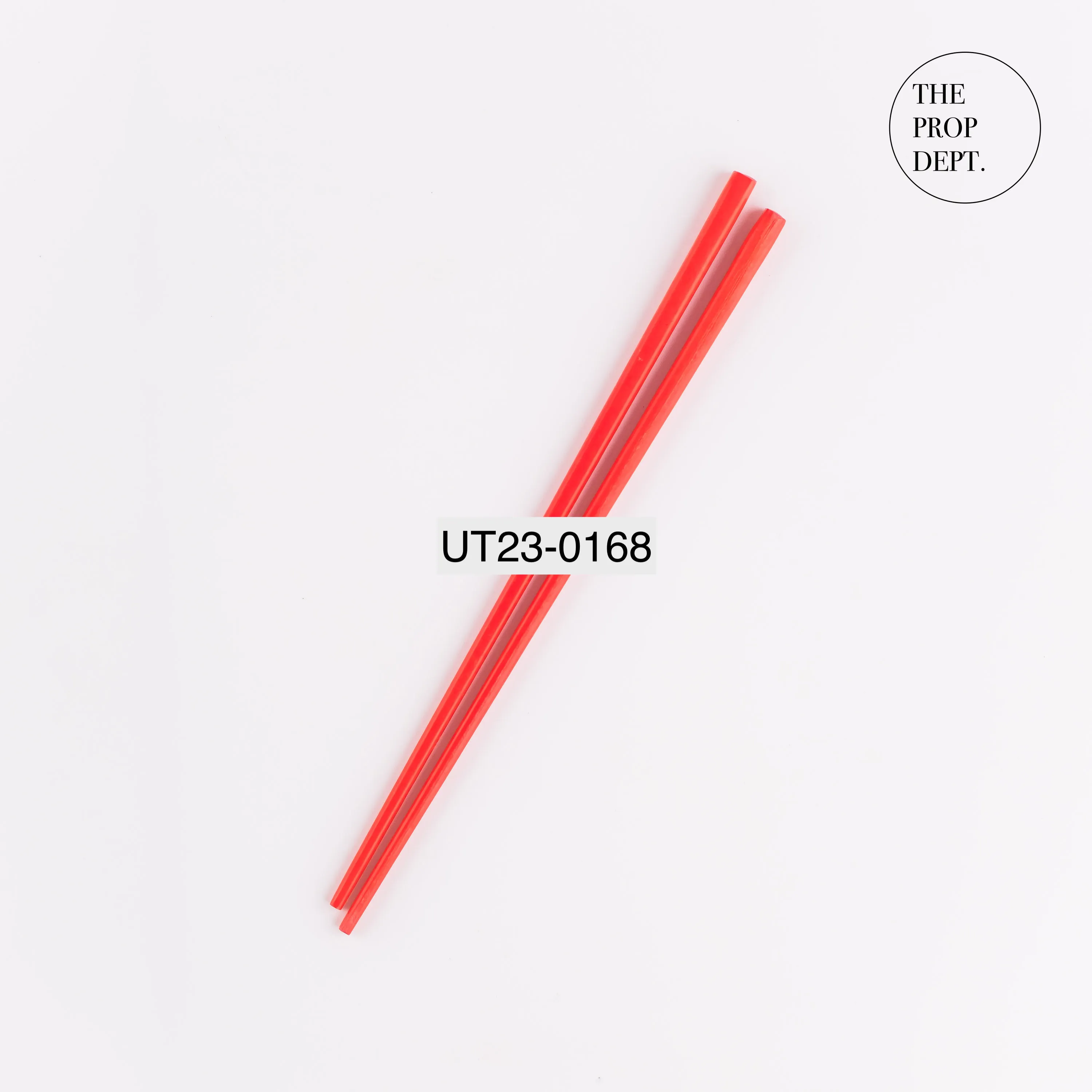 UT23-0168 - Red Plastic Chopsticks - 8.75" (L)