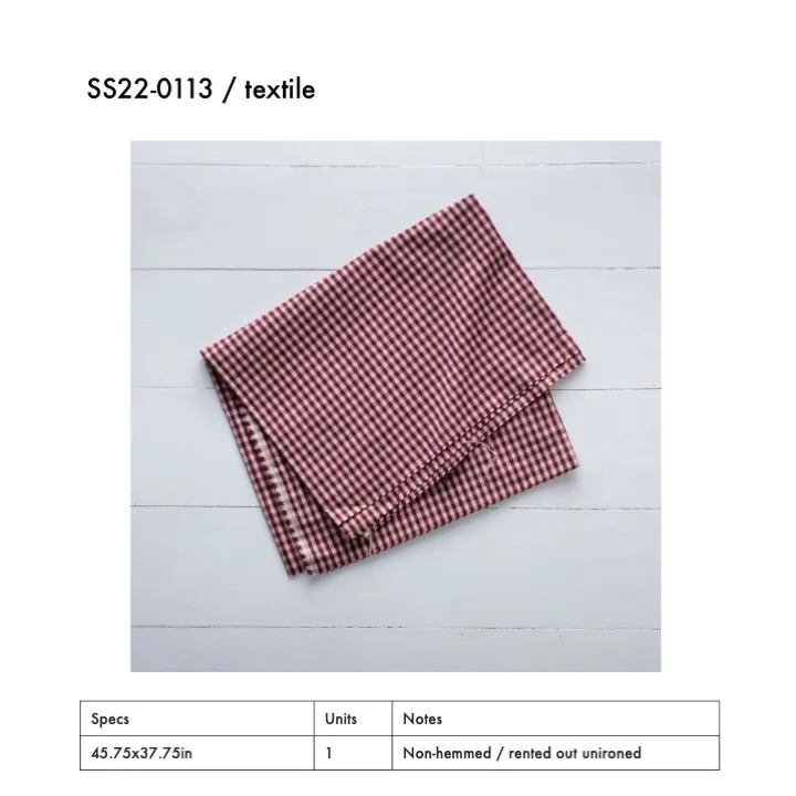 SS22-0113 - Red Fabric Surface - 45.75" 37.75" (LW)