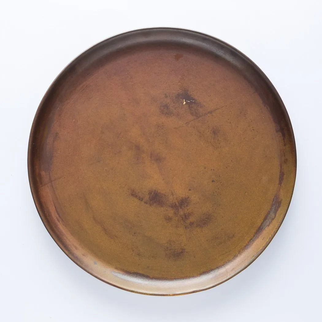 ST20-0031 - Brown Stoneware Plate - 10.75" (D)