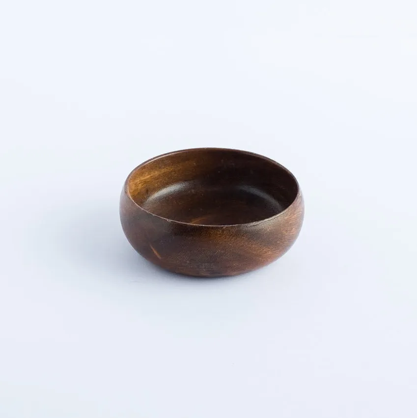 WW20-0003 - Brown Wooden Wares - 3.75" 1.5" (DH)