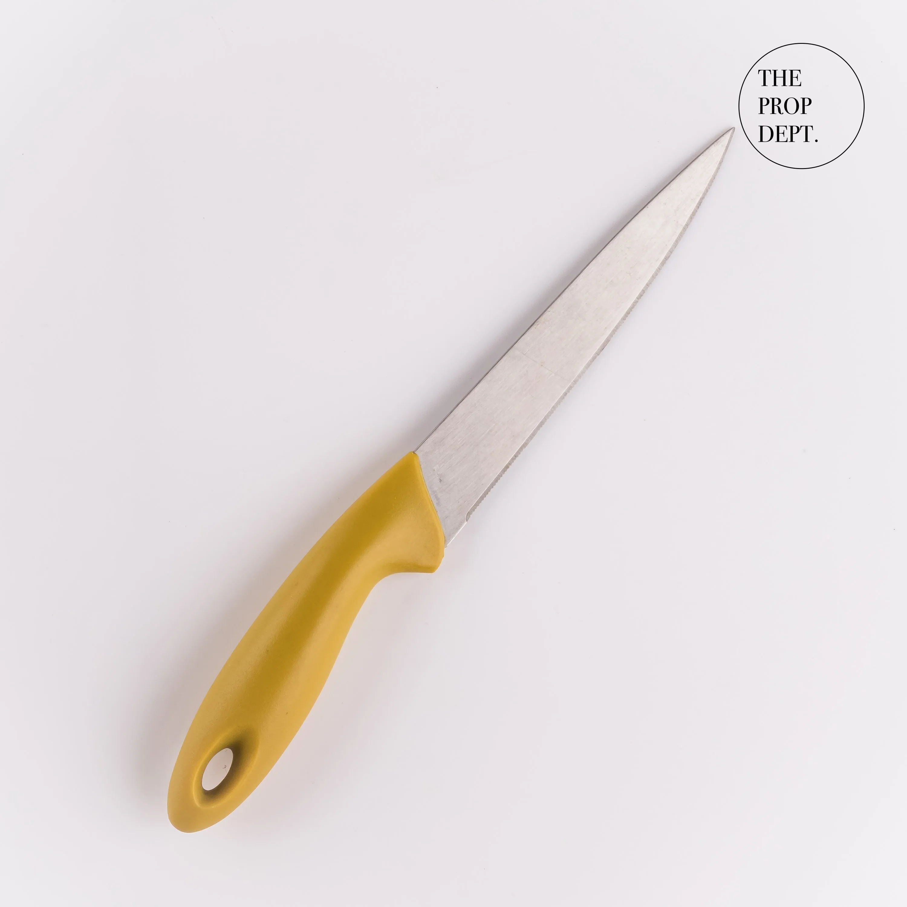 UT23-0323 - Silver Yellow Metal Knife - 8.75" (L)