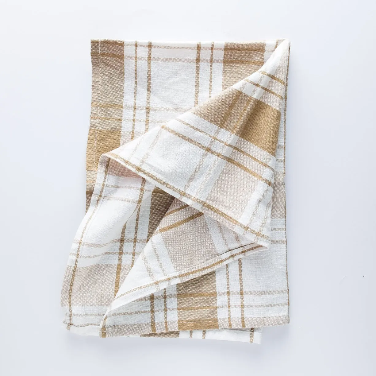 LN20-0053 - Brown White Fabric Kitchen towel