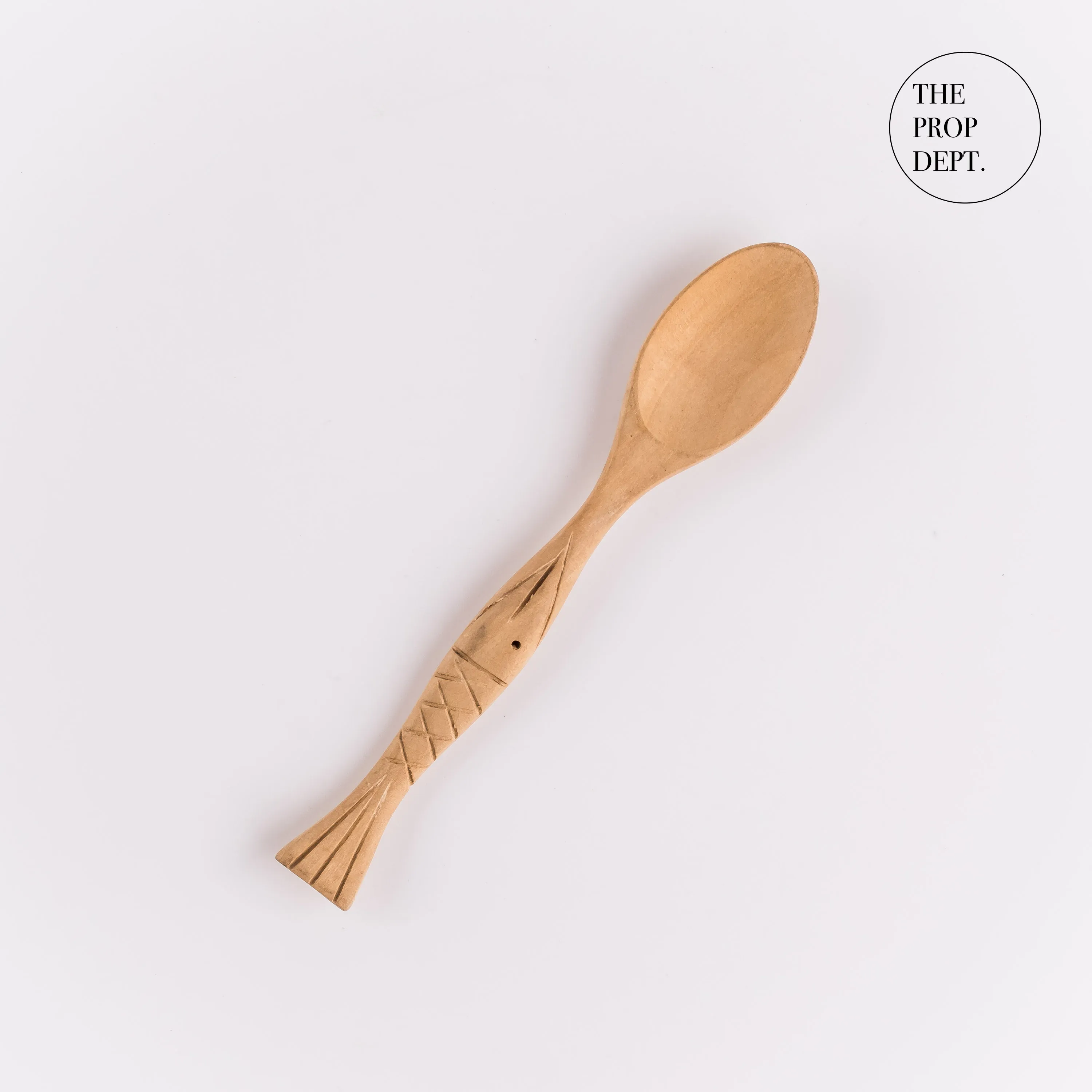 UT23-0396 - Brown Wood Spoon - 5" (L)
