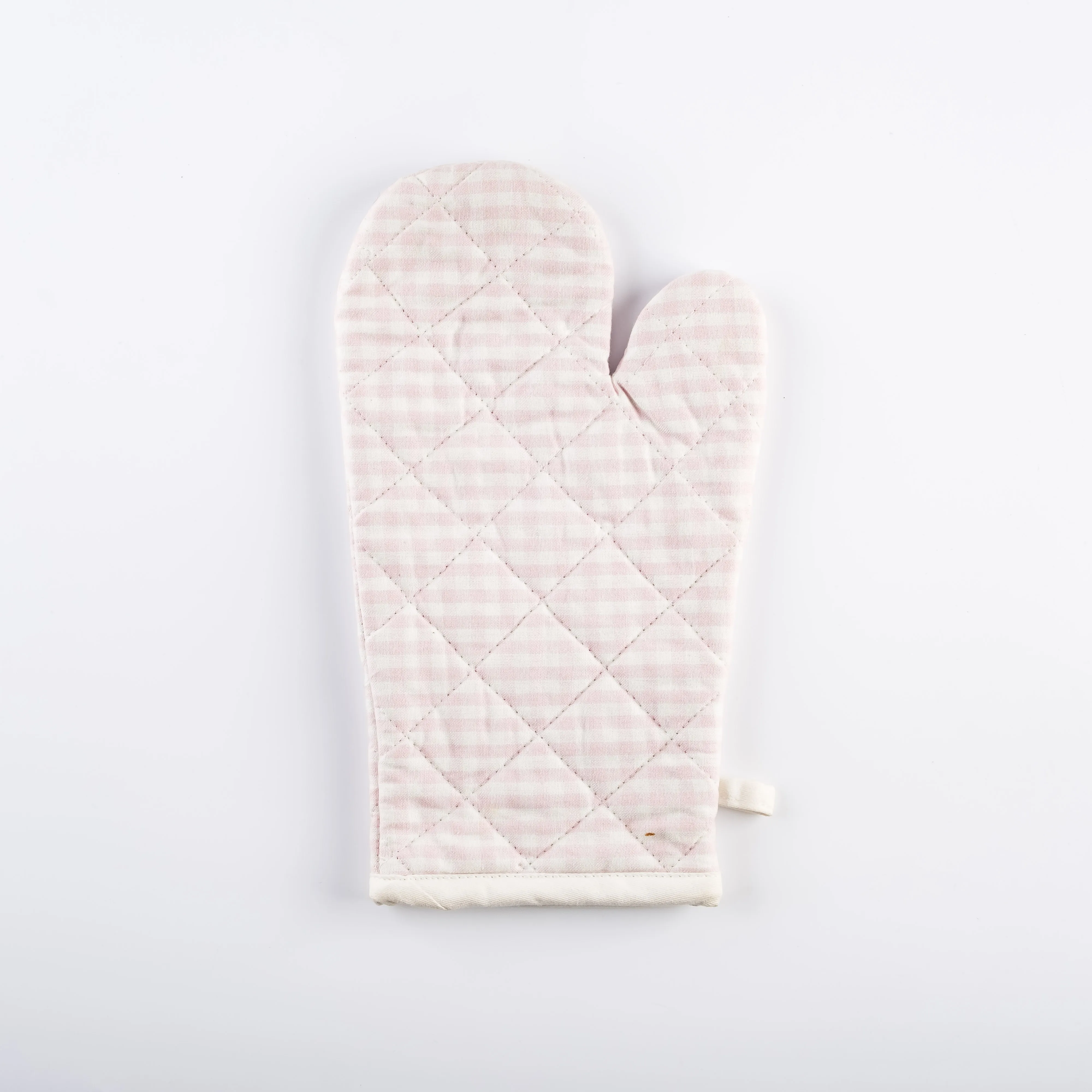 AC21-0020 - Pink White Fabric Oven mitt