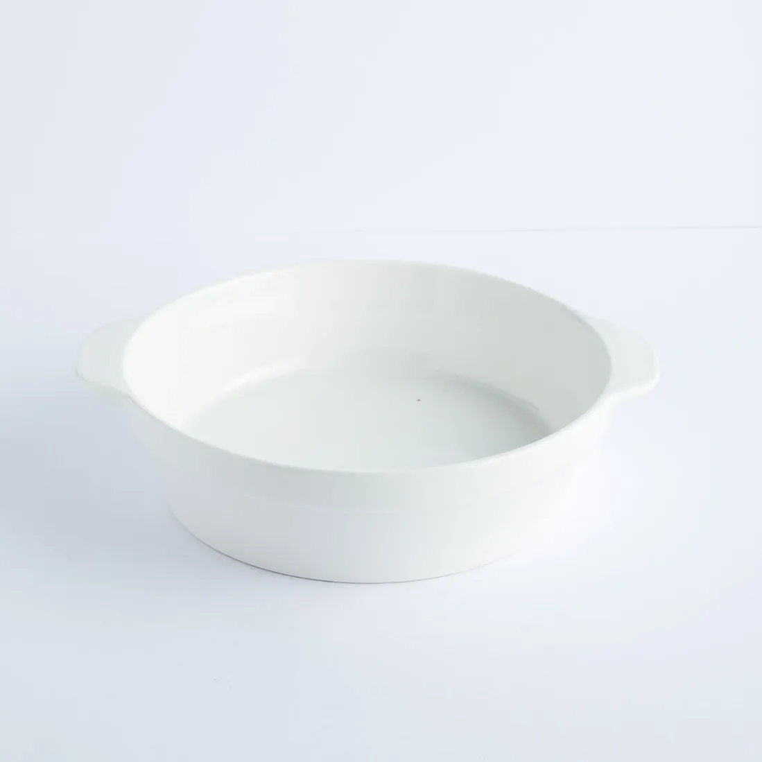 BW20-0282 - White Ceramic Ulam Bowl - 8.25" 2.25" (DH)