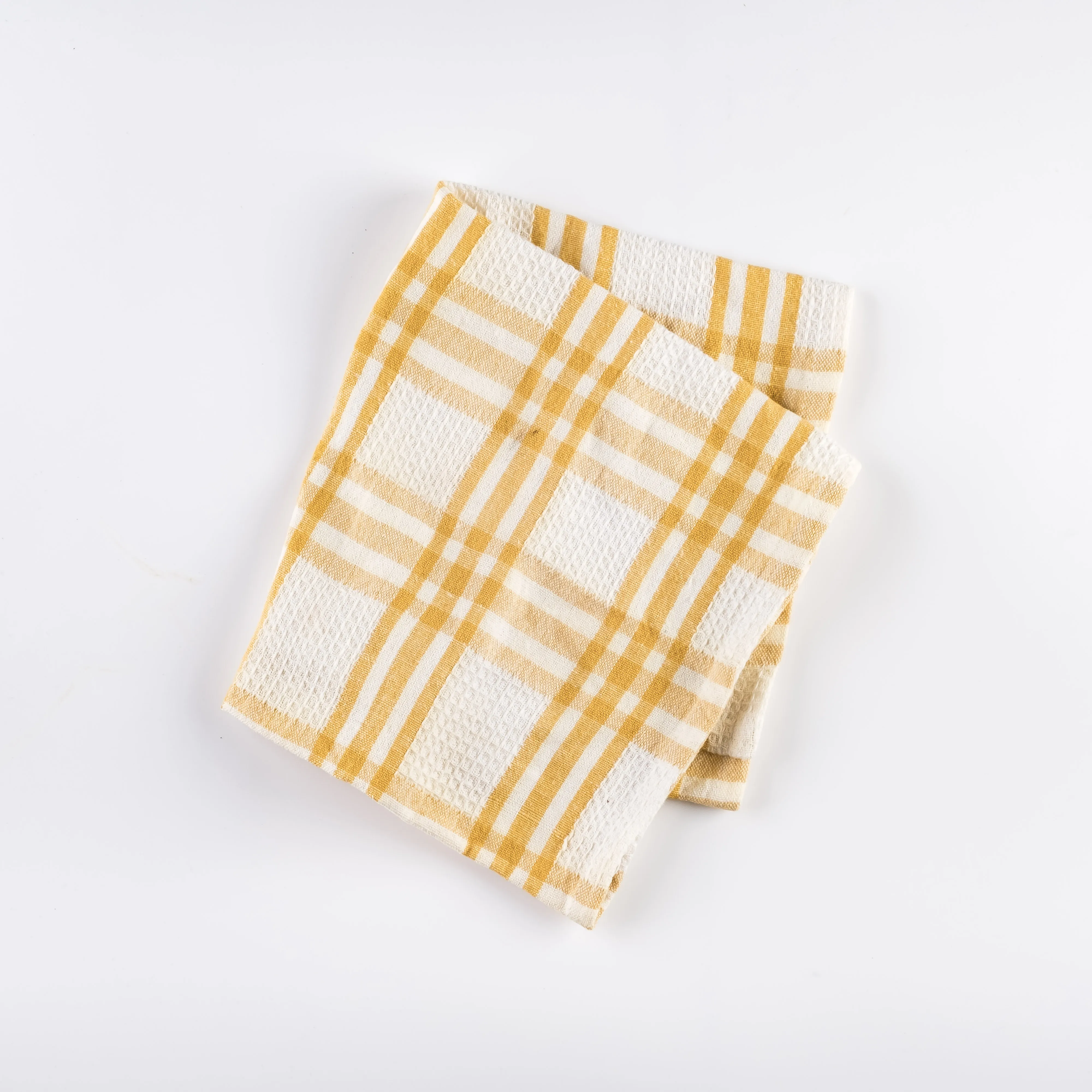 LN21-0143 - Yellow White Fabric Kitchen towel