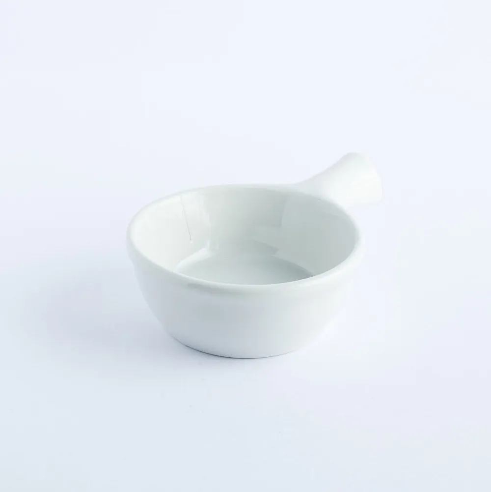 BW20-0182 - White Ceramic Bowl - 4.7" 2" (DH)