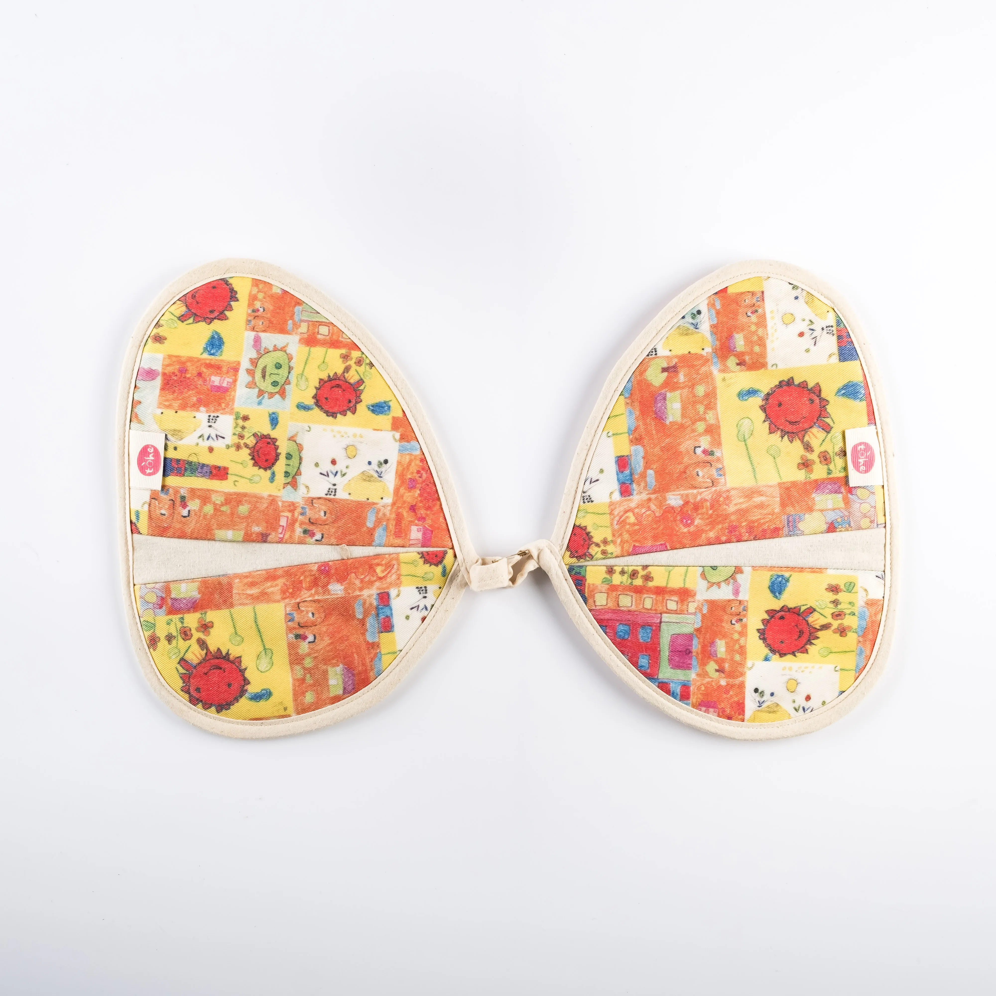 AC21-0026 - Orange Yellow Fabric Oven mitt