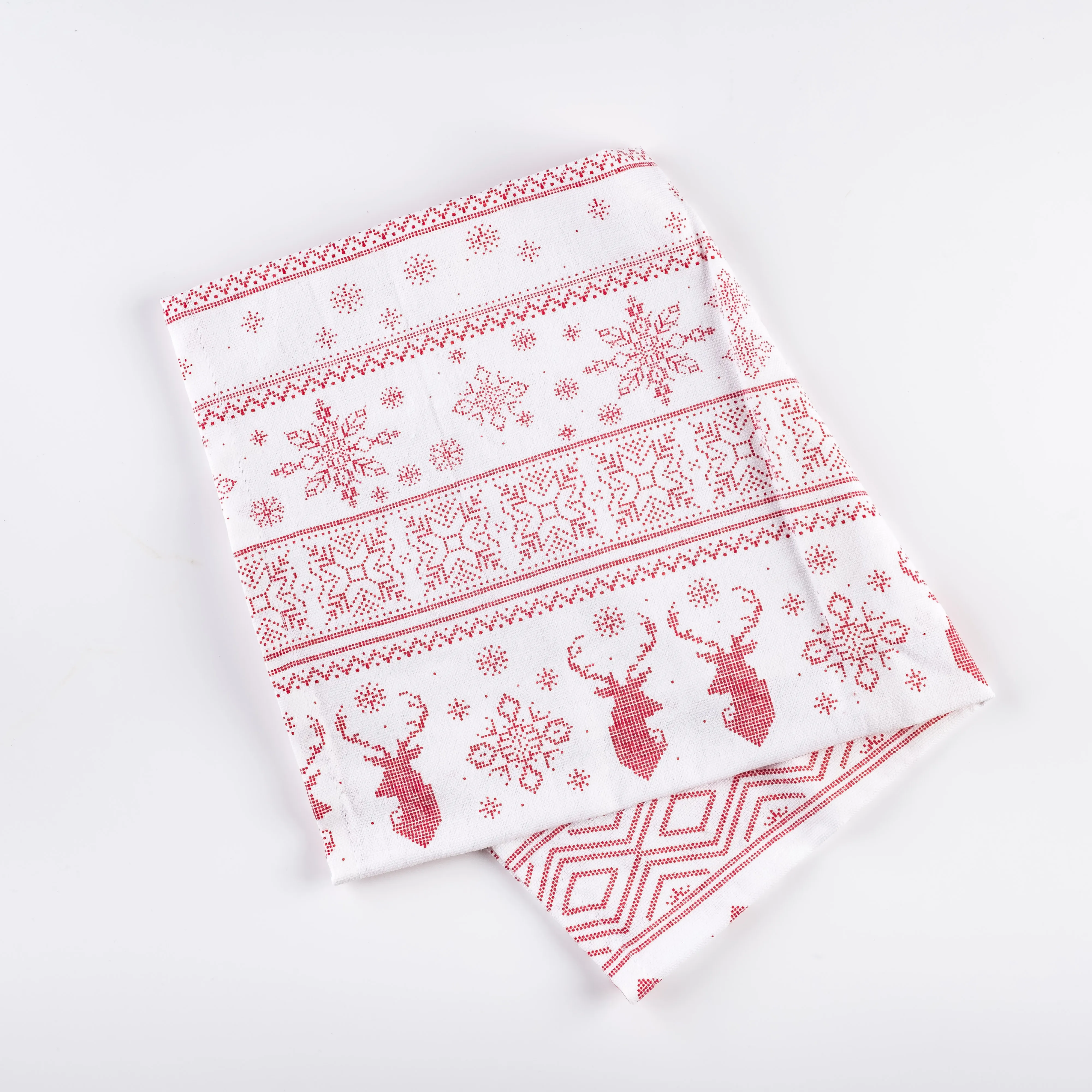 LN21-0129 - Red White Fabric Kitchen towel