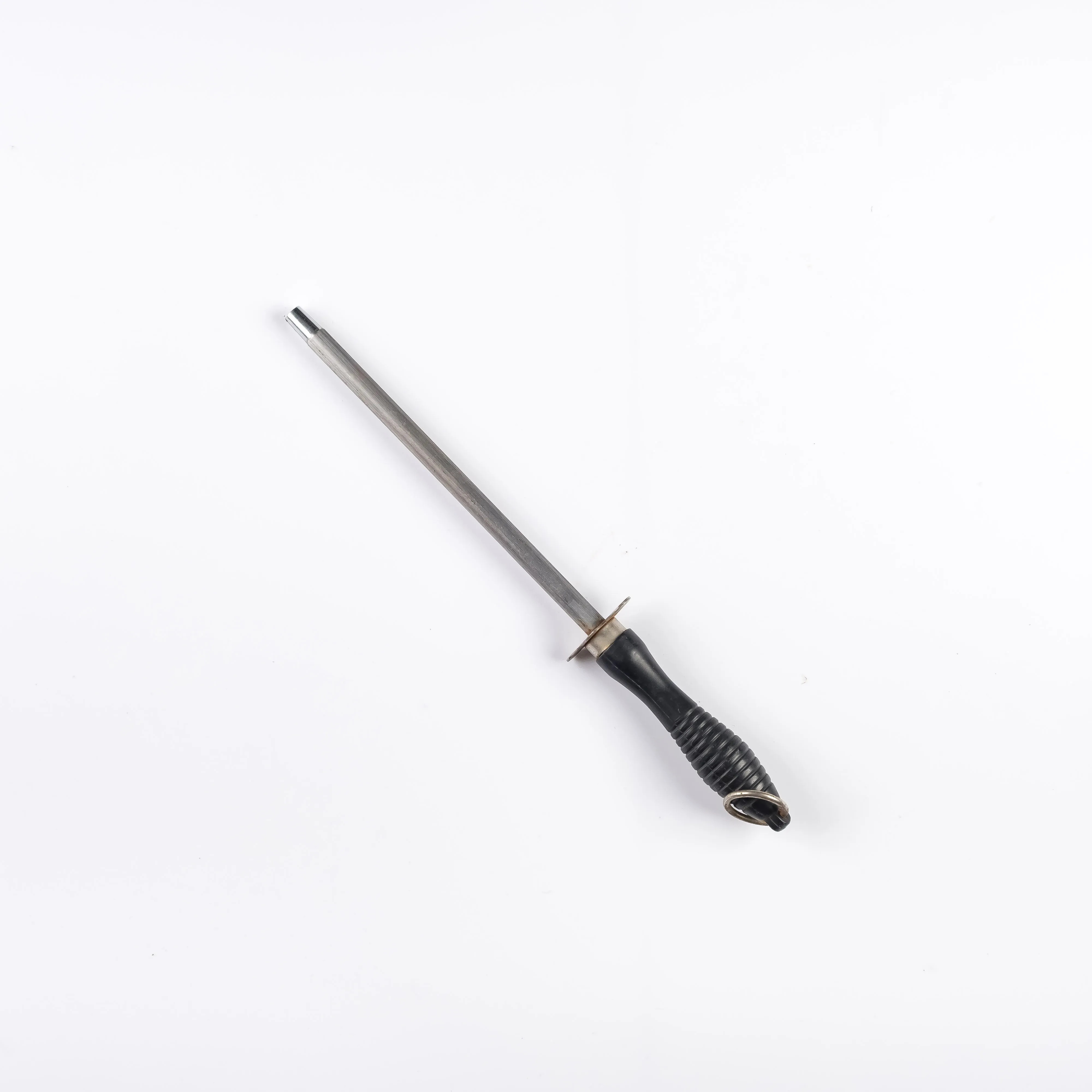 UT21-0066 - Silver Black Metal Sharpening rod - 12" (L)