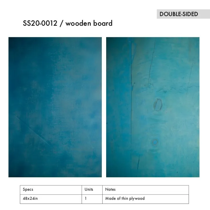 SS20-0012 - Blue Wooden Board - 48" 24" (LW)