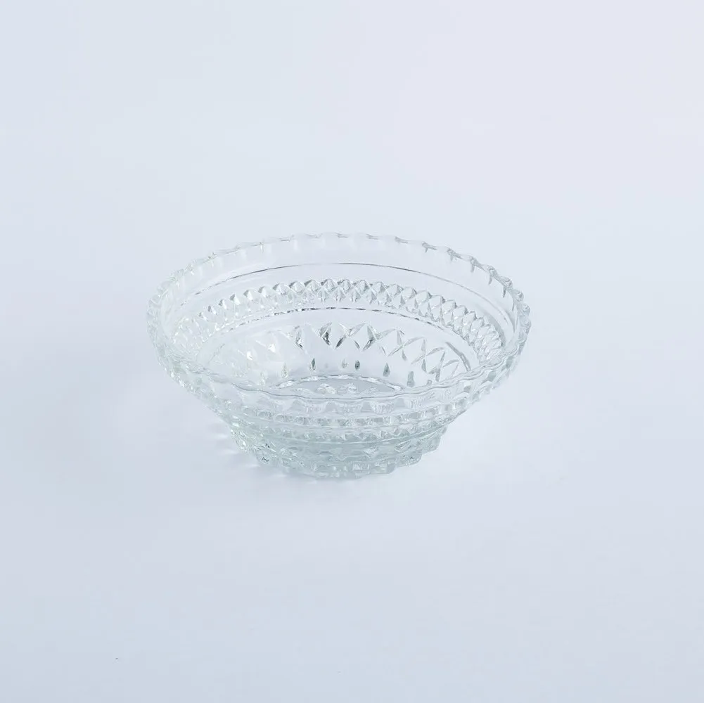 BW20-0007 - Clear Glass Bowl - 5.5" 2" (DH)