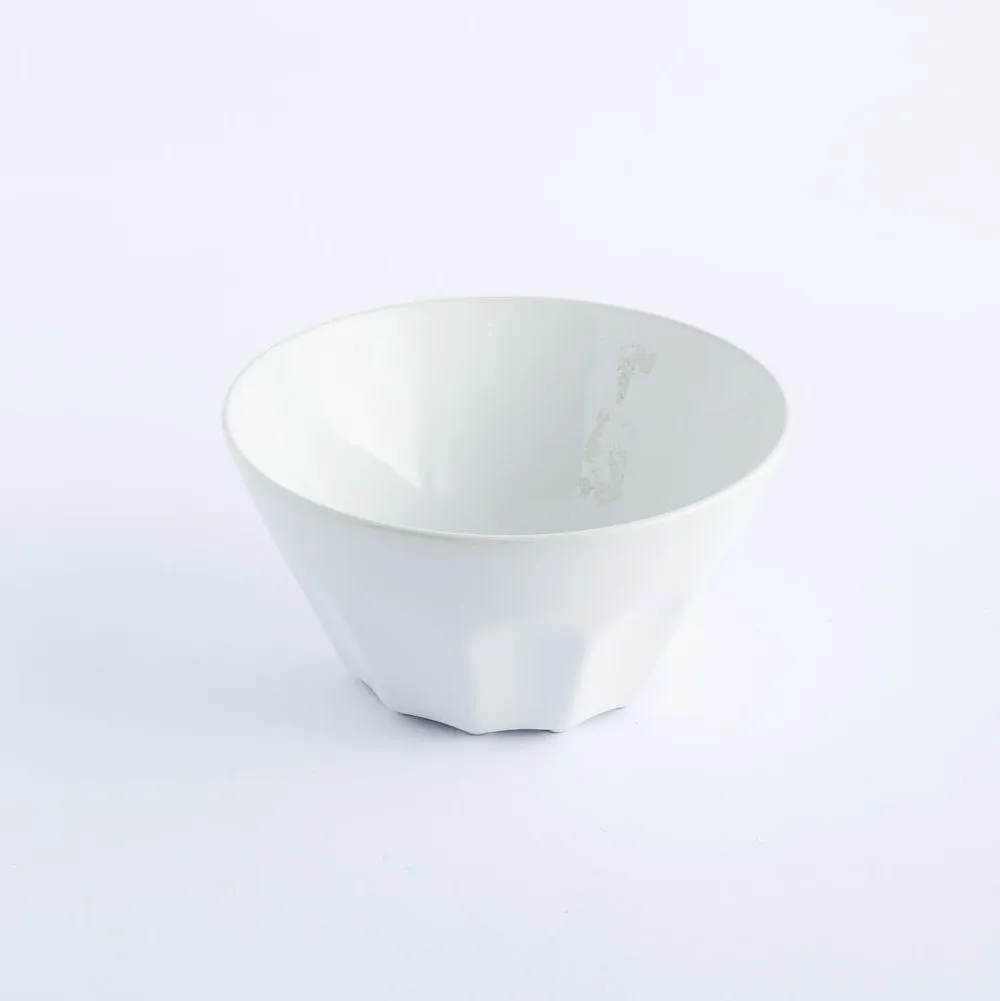 BW20-0194 - White Ceramic Bowl - 5.5" 2.75" (DH)
