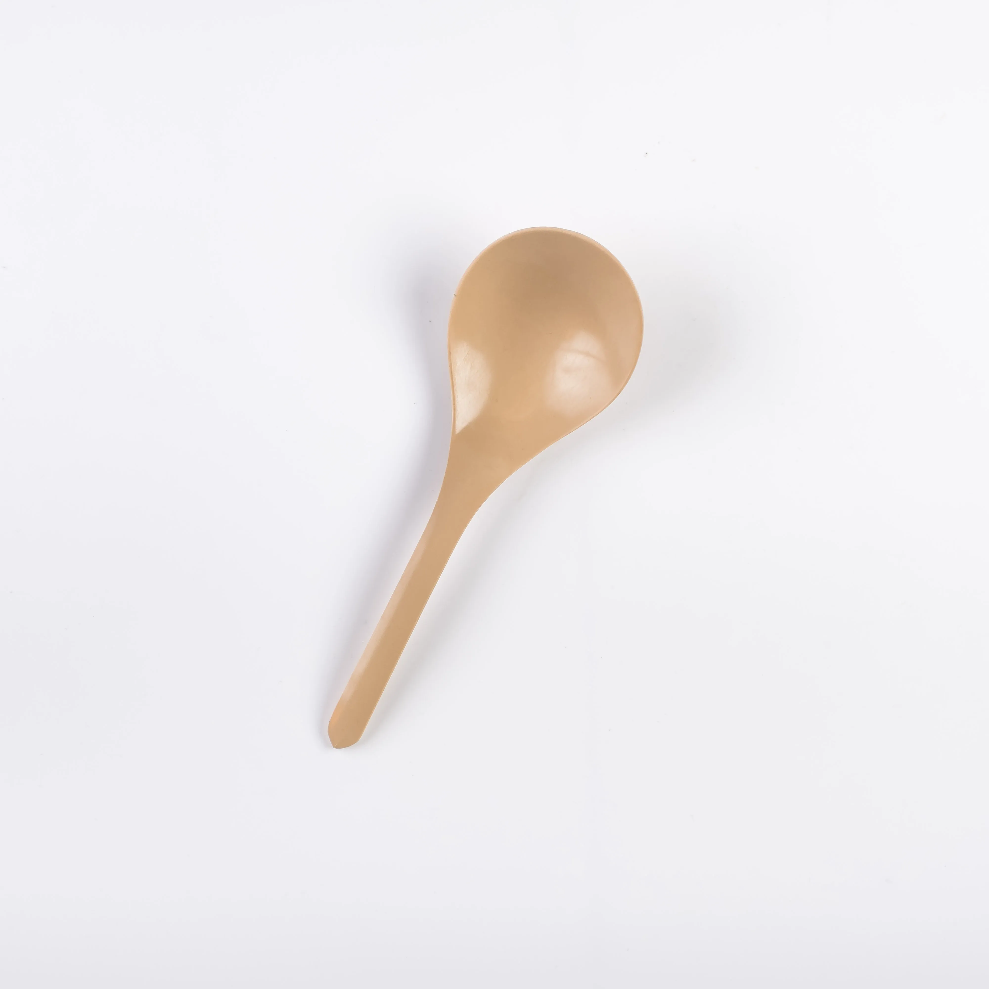 UT21-0153 - Beige Plastic Ladle - 8.25" (L)