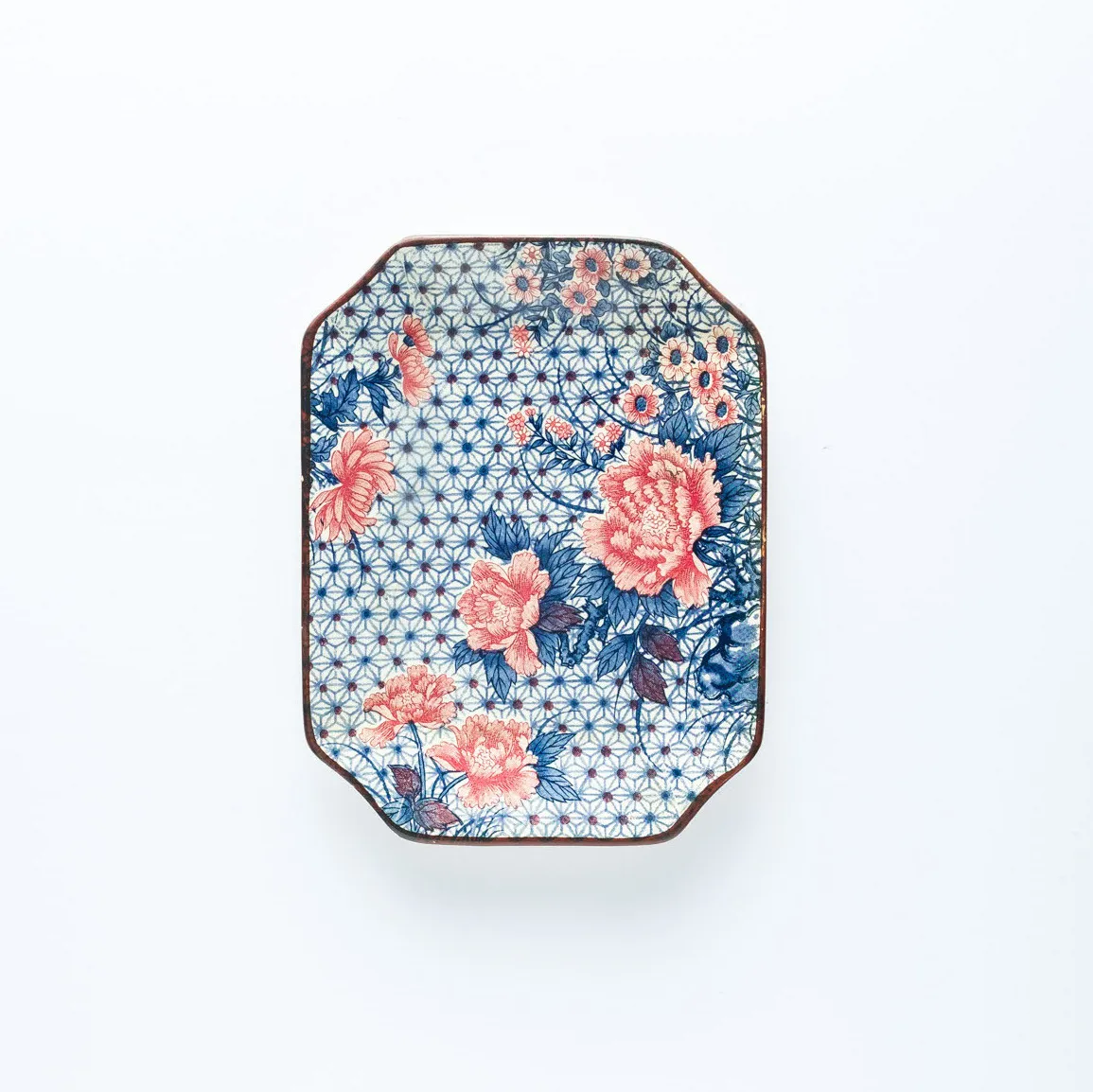 PL20-0034 - Blue White Ceramic Plate - 6.5" 5" (LW)