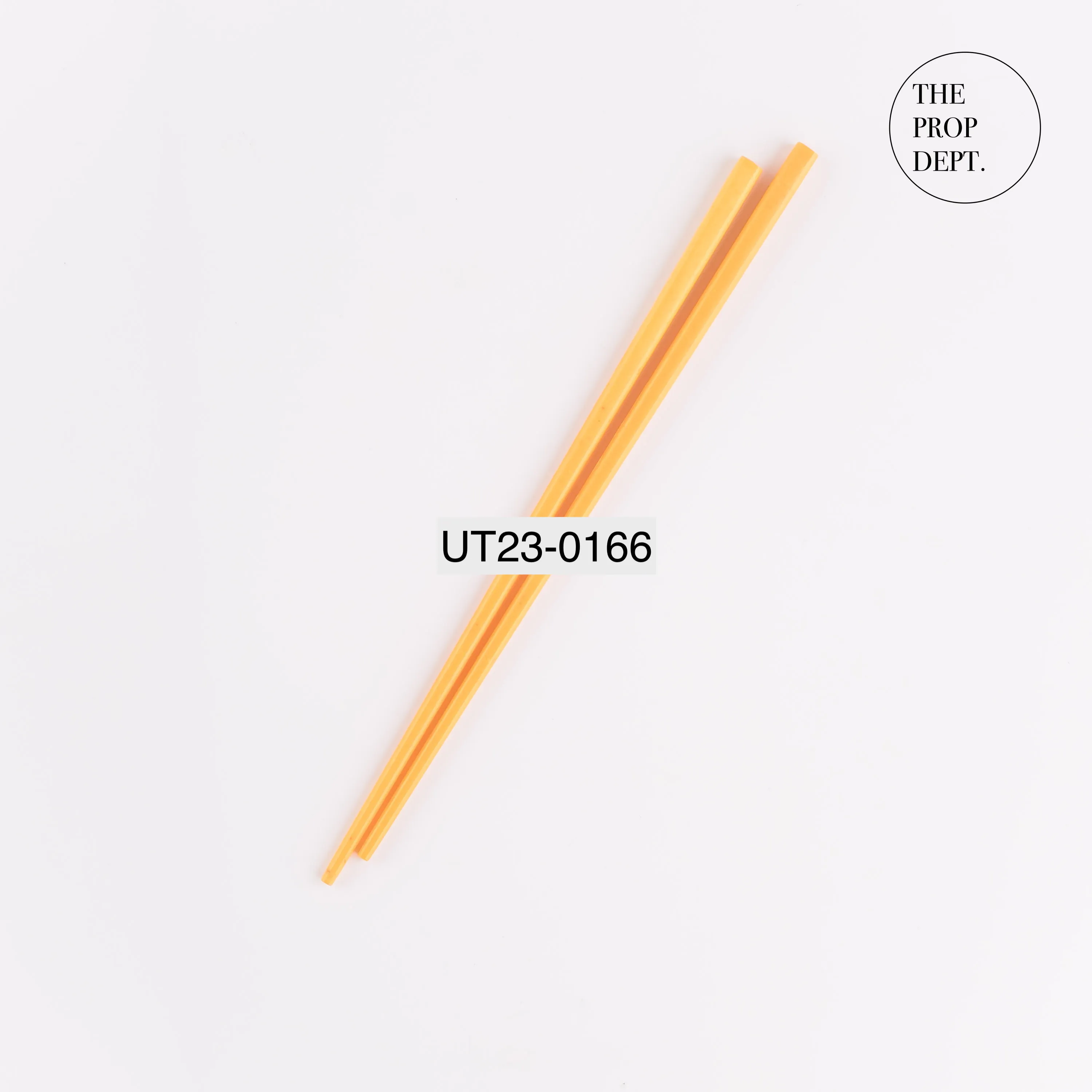 UT23-0166 - Yellow Plastic Chopsticks - 8.75" (L)