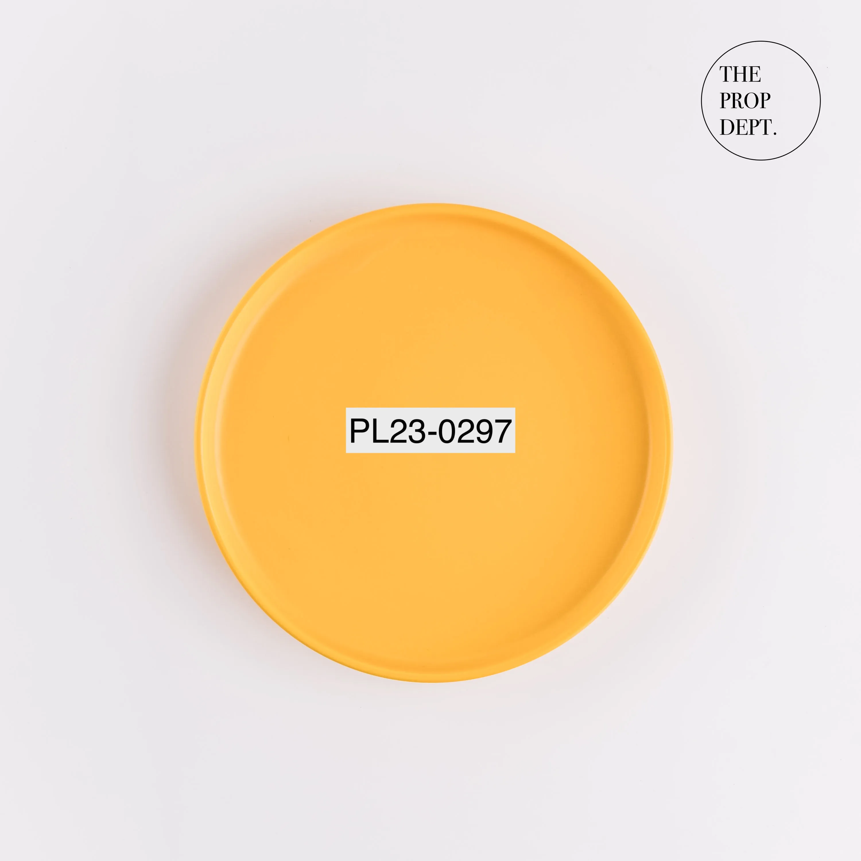 PL23-0297 - Yellow Ceramic Plate - 8" (D)