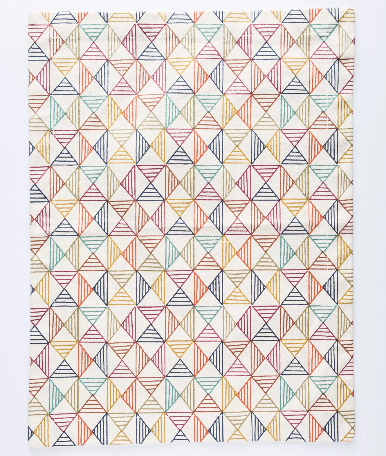 PM20-0009 - Beige Red Fabric Placemat - 19" 14.25" (LW)