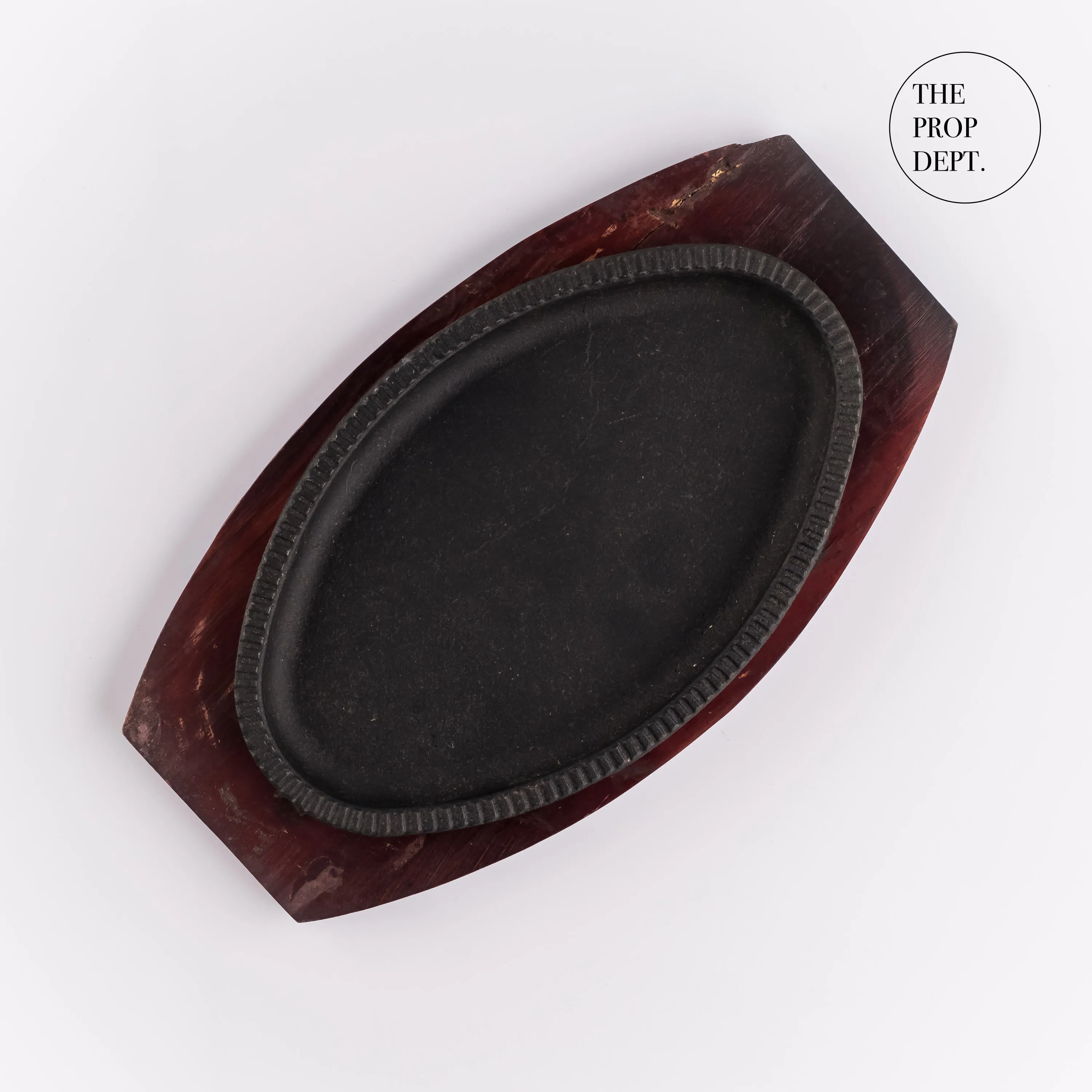 PP23-0031 - Black Cast Iron Sizzling Plate - 9" 1.5" (DH)