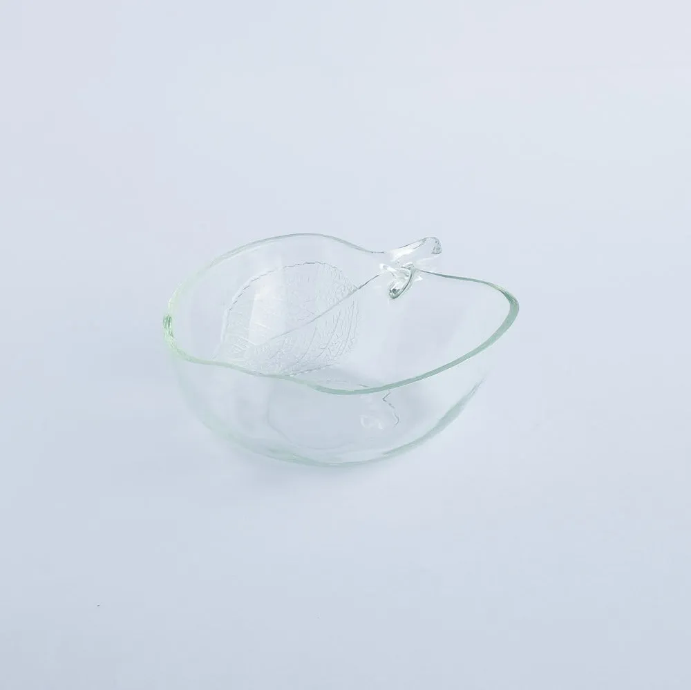 BW20-0010 - Clear Glass Bowl - 5" 4.75" 1.75" (LWH)