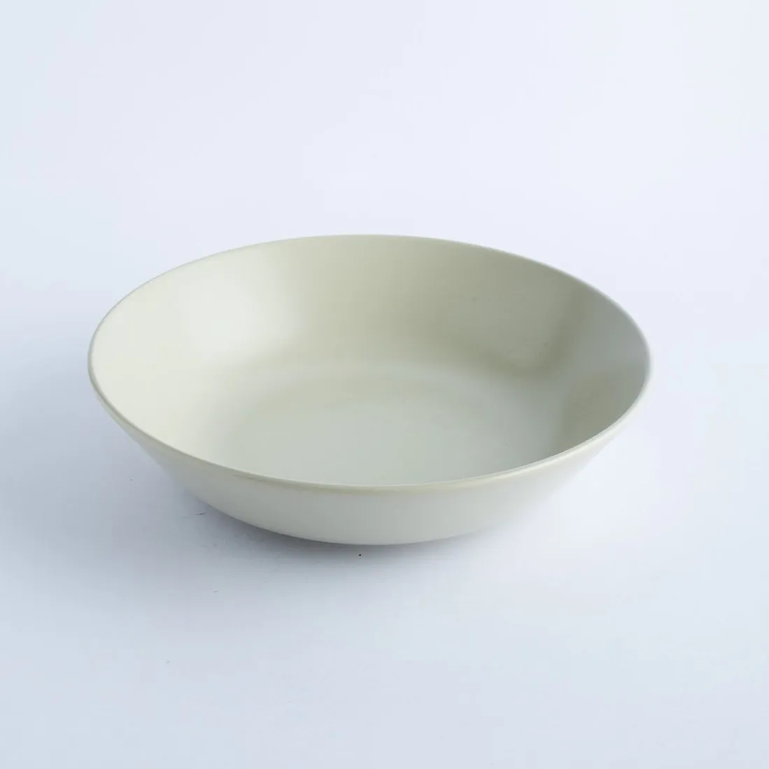 BW20-0265 - Beige Ceramic Ulam Bowl - 8.75" 2" (DH)