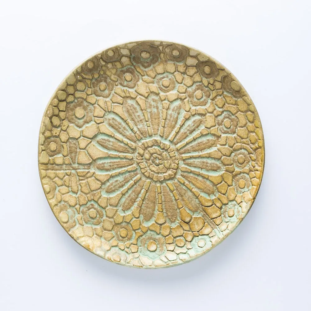 ST20-0047 - Yellow Stoneware Plate - 7.5" (D)