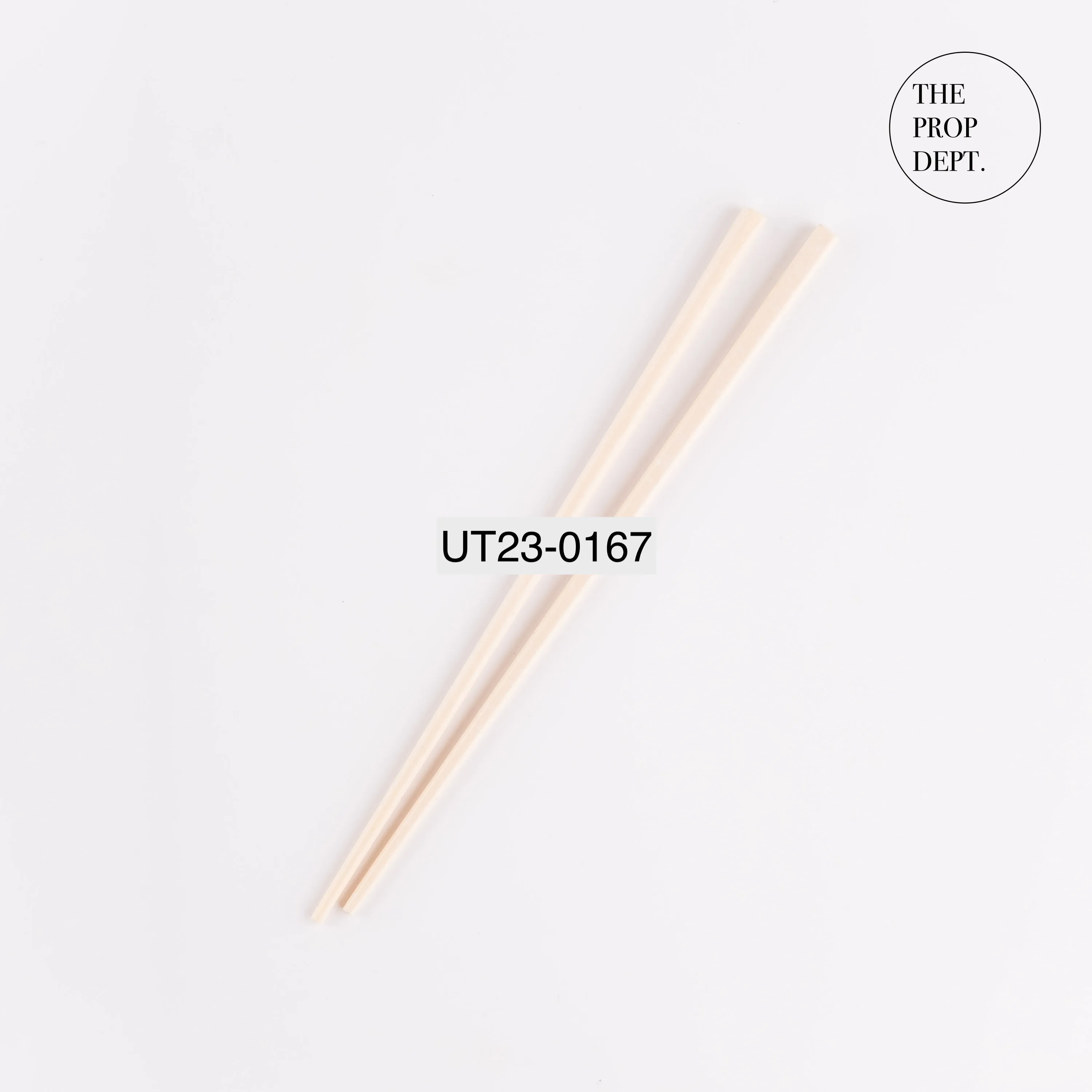UT23-0167 - White Plastic Chopsticks - 8.75" (L)