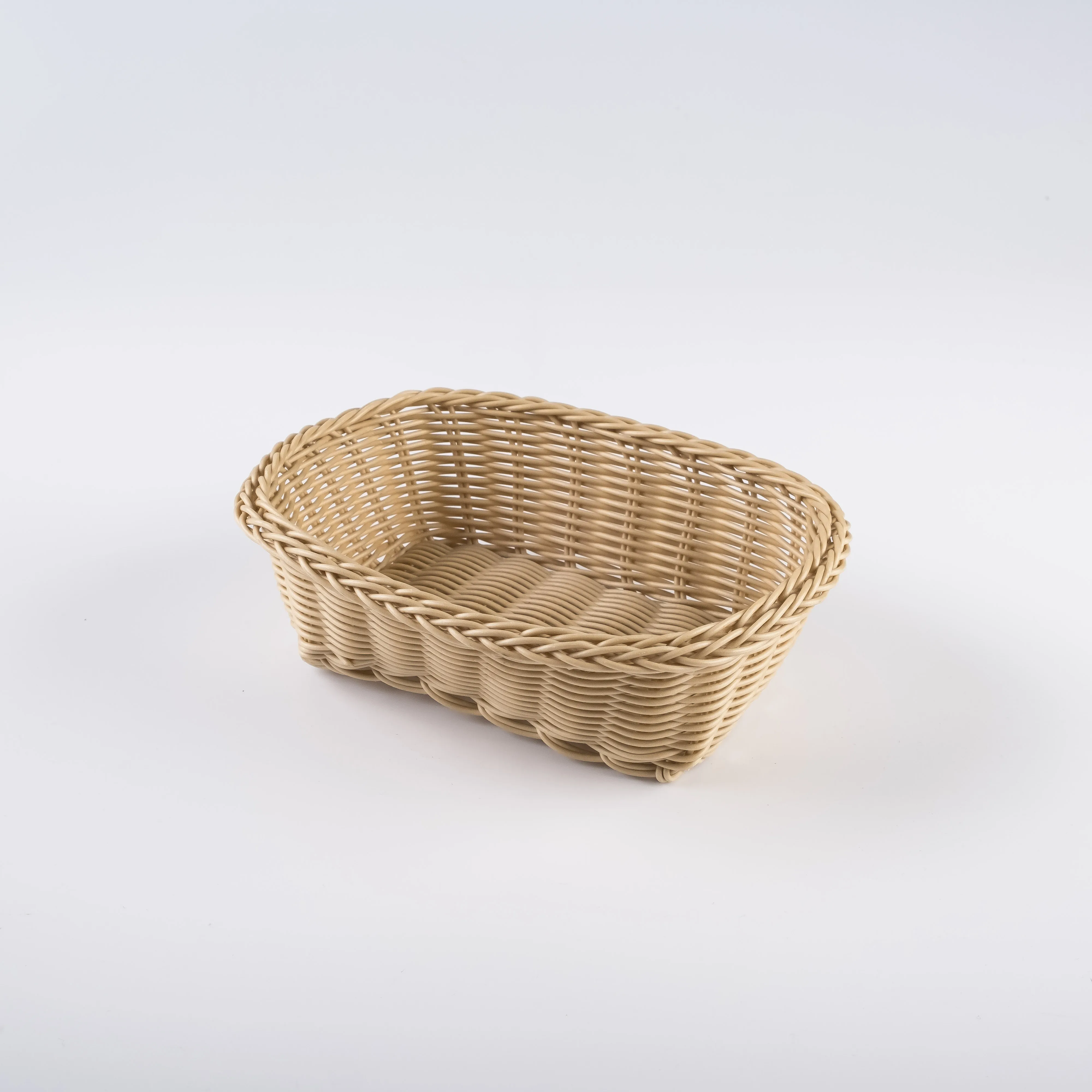 WW21-0038 - Brown Fiber Basket - 8.75" 6.5" 2.75" (LWH)