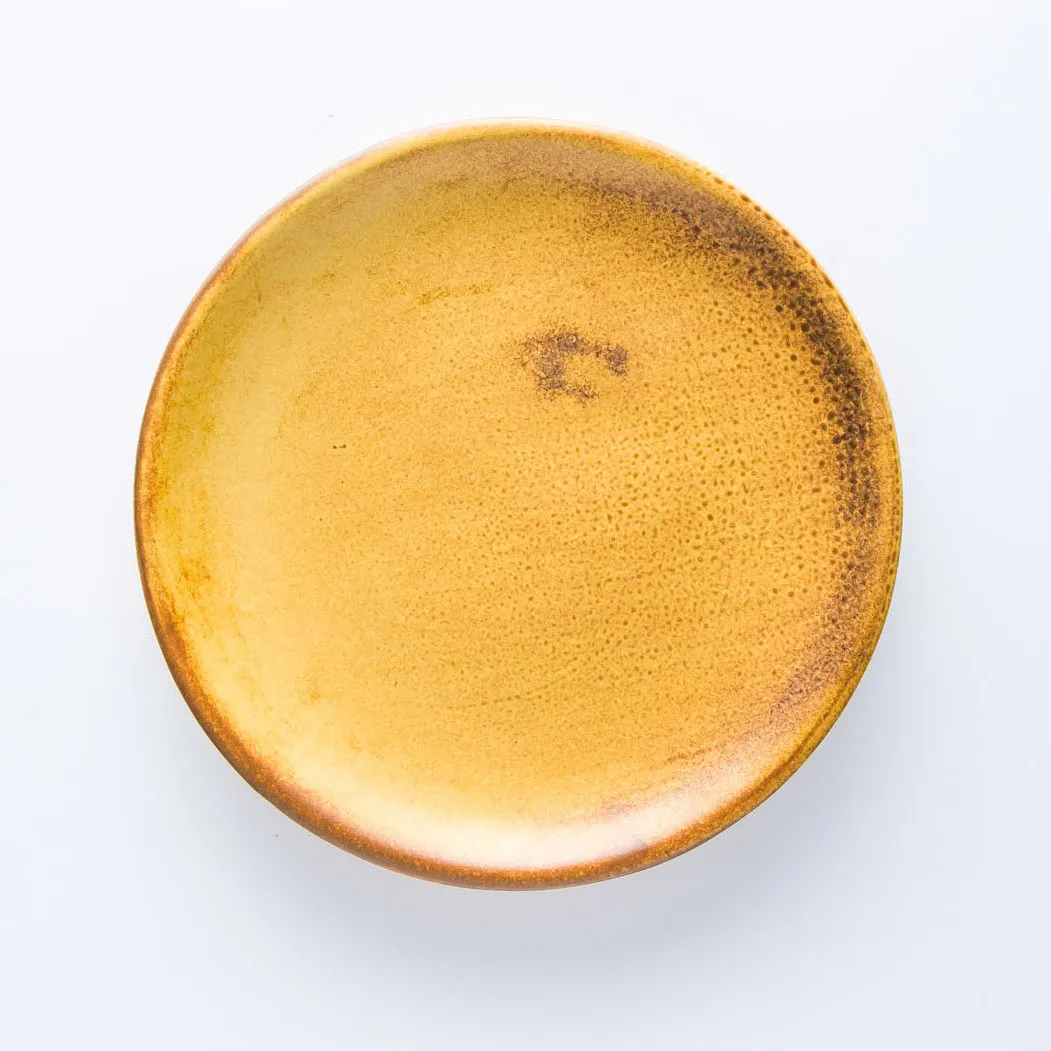 ST20-0056 - Yellow Stoneware Plate - 8.5" (D)
