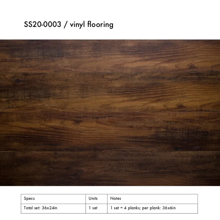 SS20-0003 - Brown Vinyl Flooring - 36" 24" (LW)
