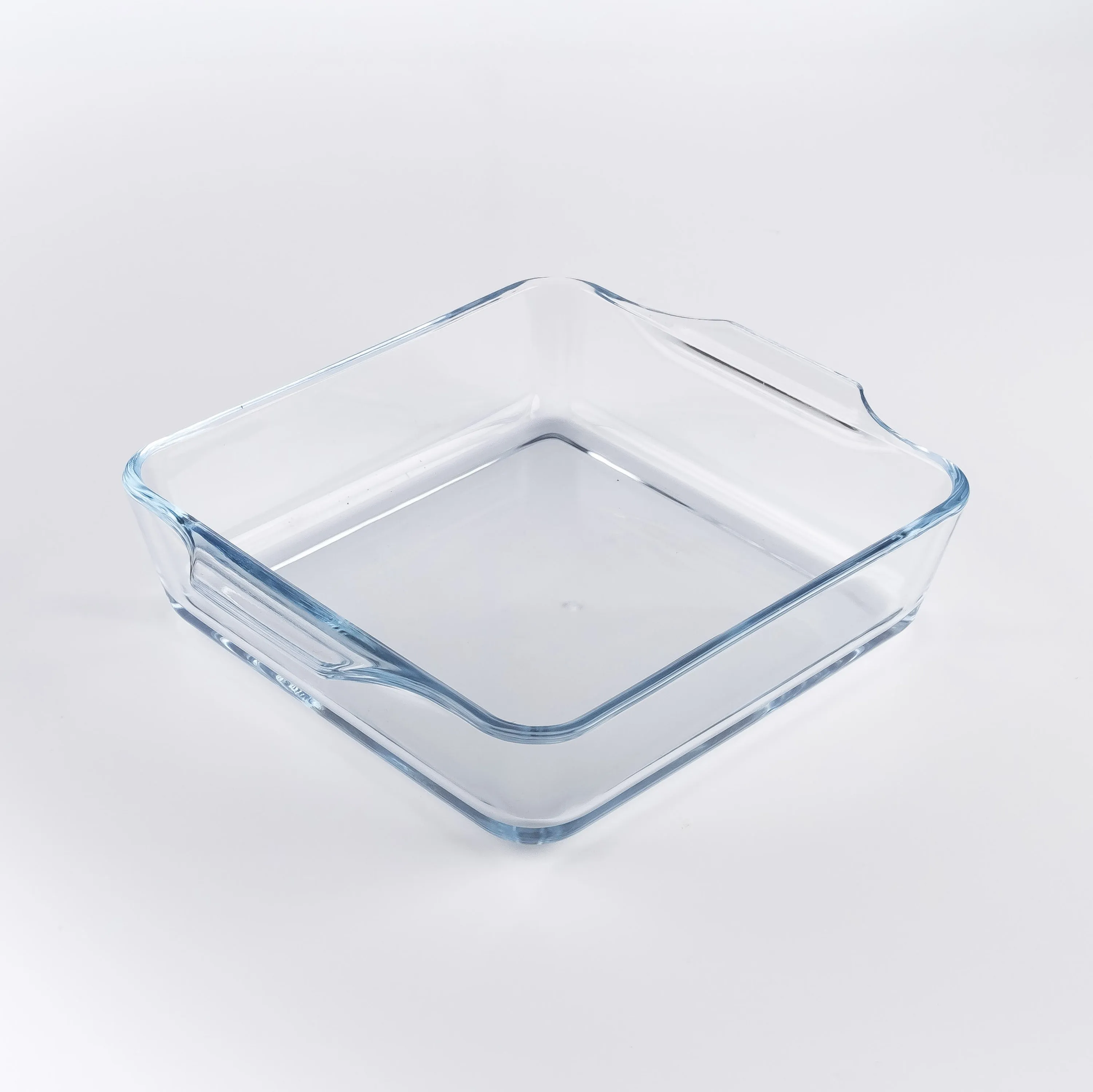 BW21-0327 - Clear Glass Casseroles - 6.5" 6.5" 1.75" (LWH)