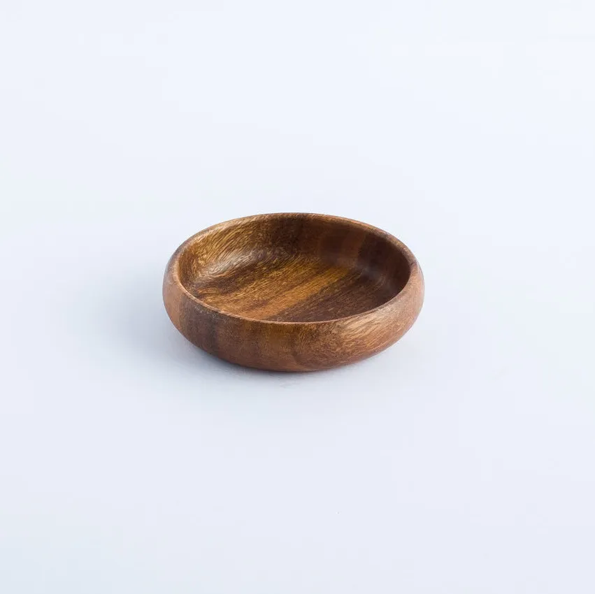 WW20-0002 - Brown Wooden Wares - 3.75" 1" (DH)