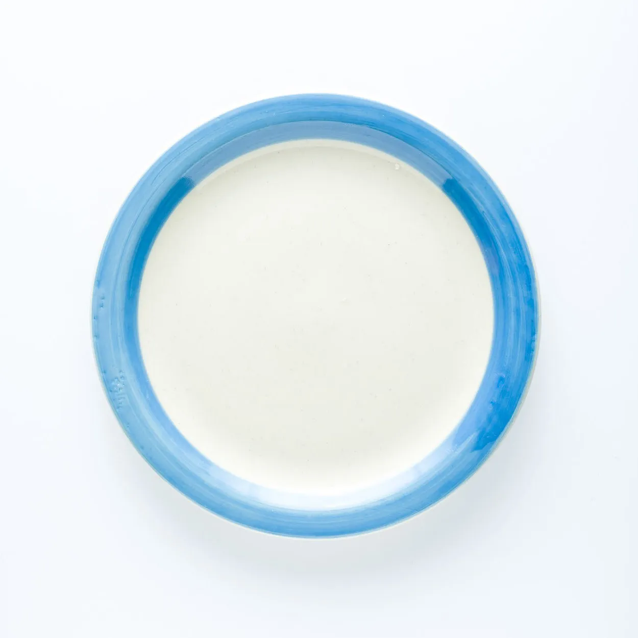 PL20-0006 - Blue White Ceramic Plate - 9" (D)