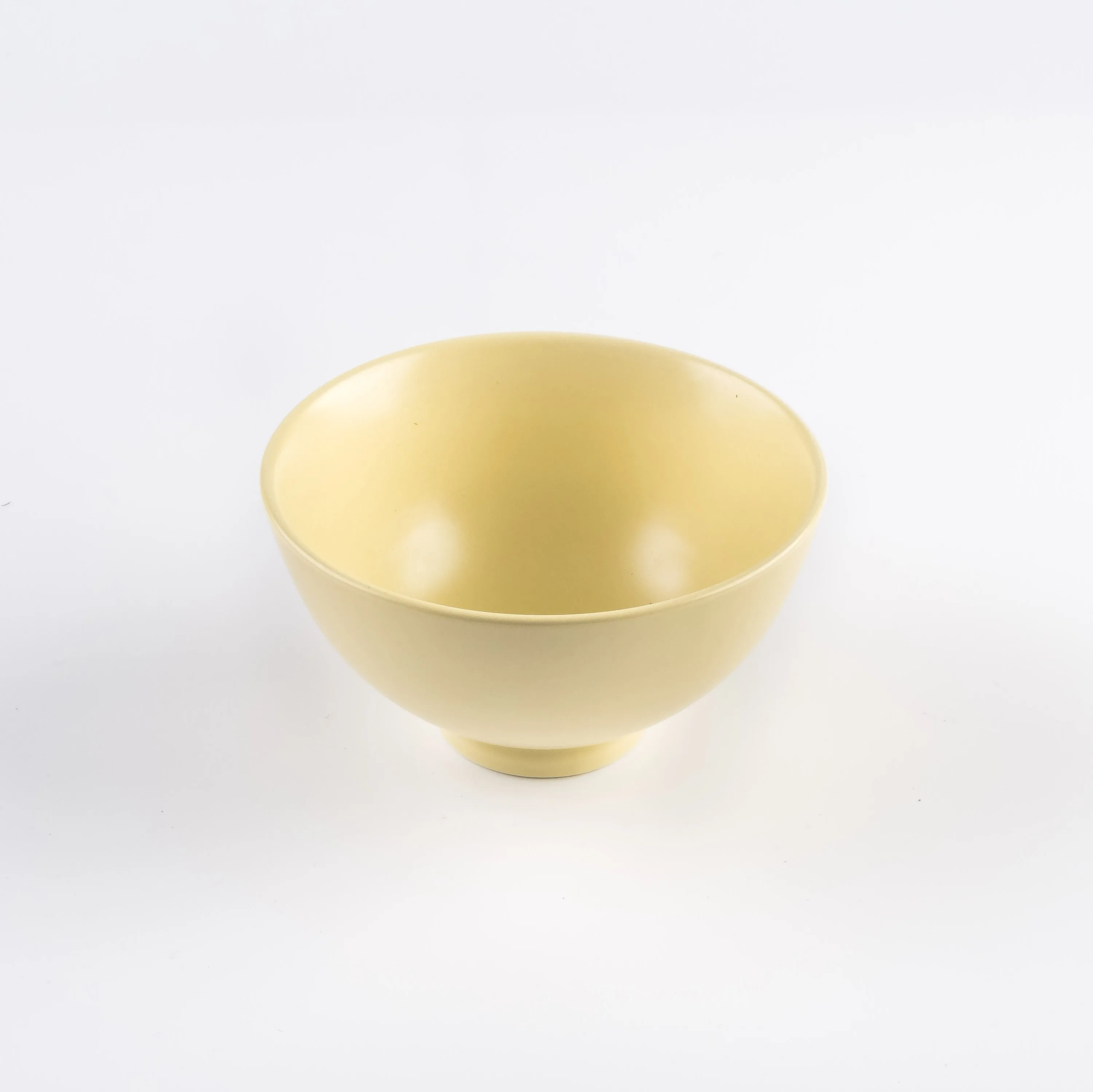 BW21-0389 - Yellow Ceramic Bowl - 4.5" 2.5" (DH)