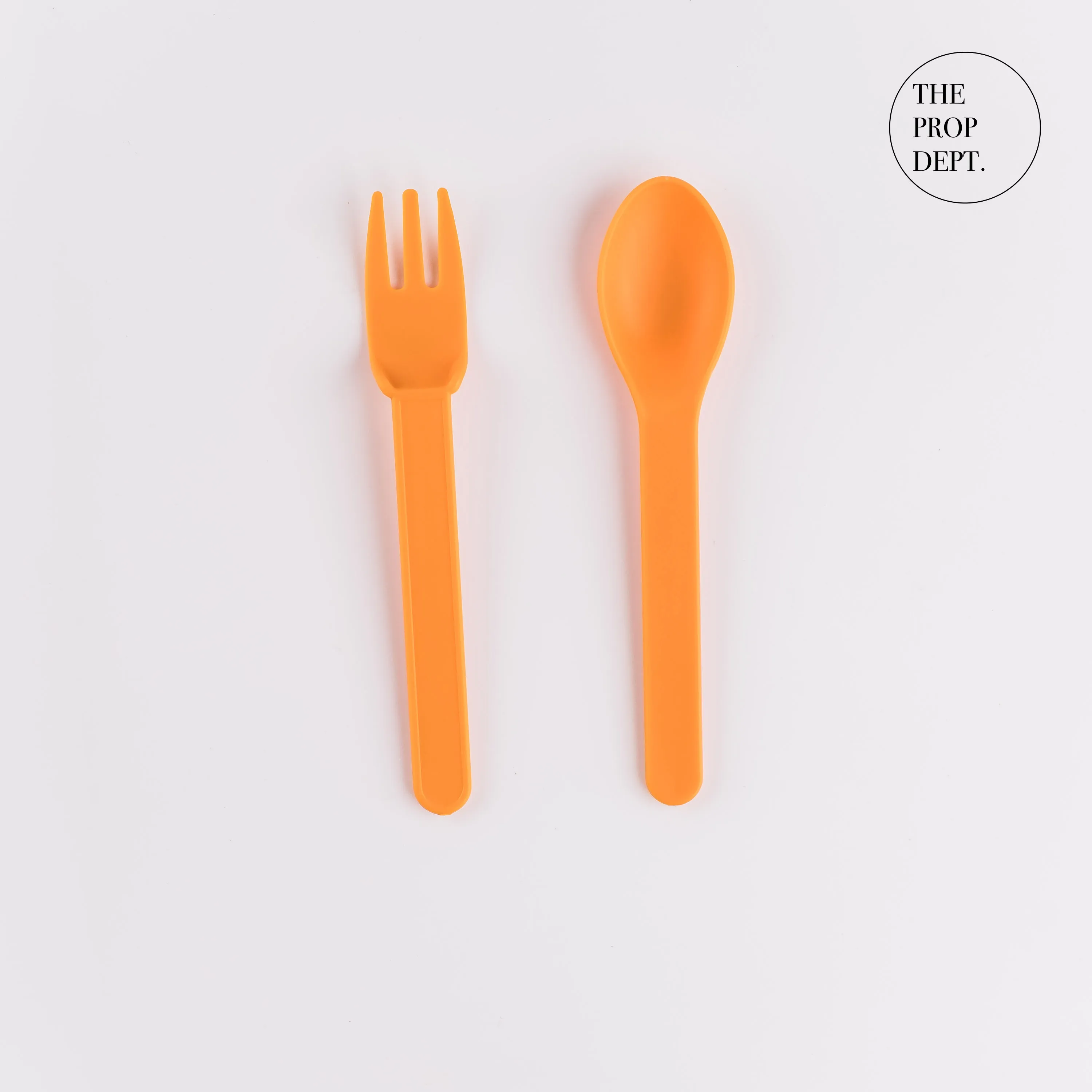 UT23-0385 - Orange Plastic Utensil Set - 6.25" (L)