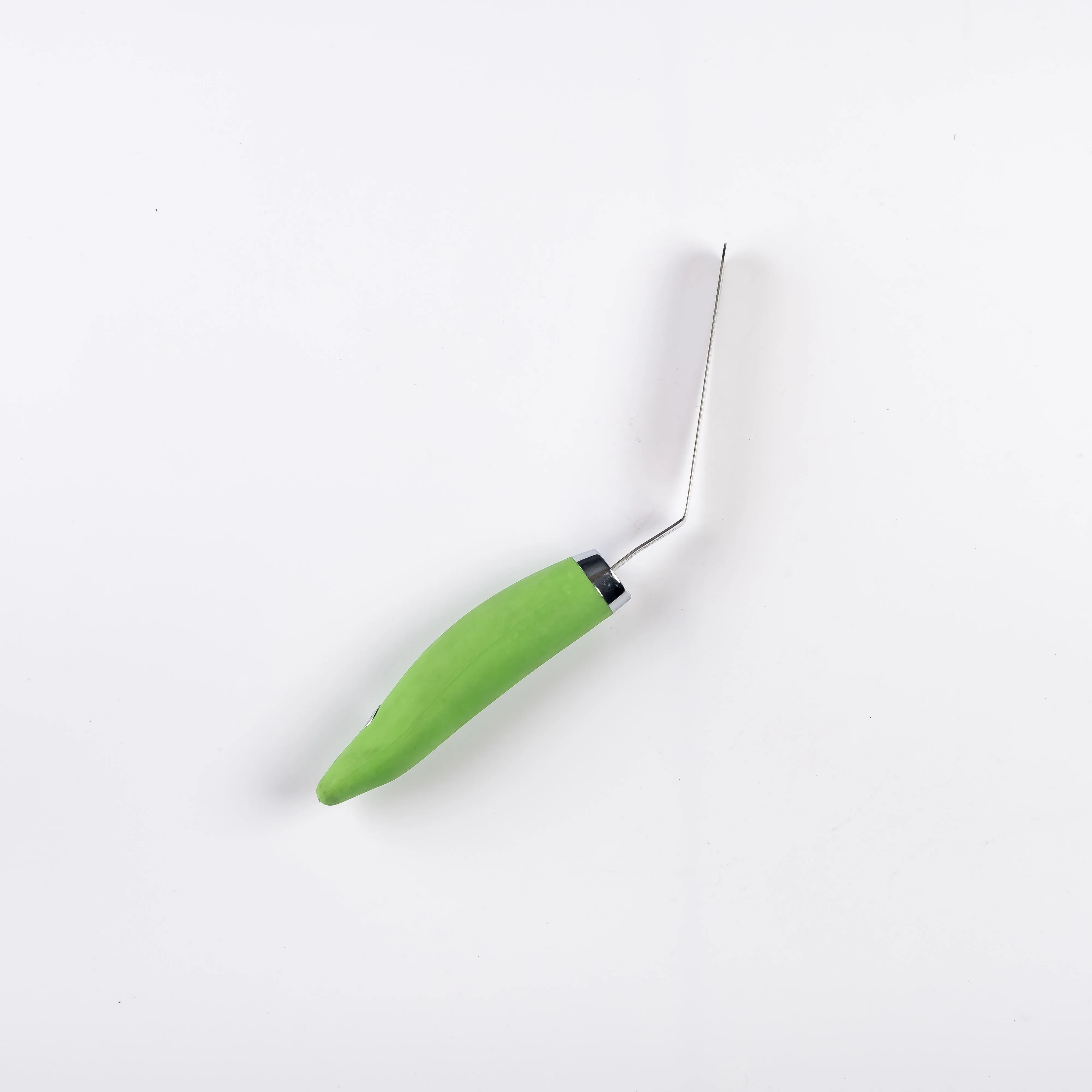 UT21-0101 - Silver Green Metal Offset spatula - 9" (L)