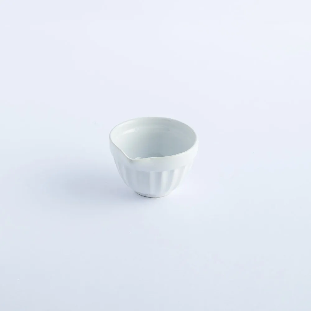 BW20-0246 - White Ceramic Soy Dish - 2.75" 2" (DH)