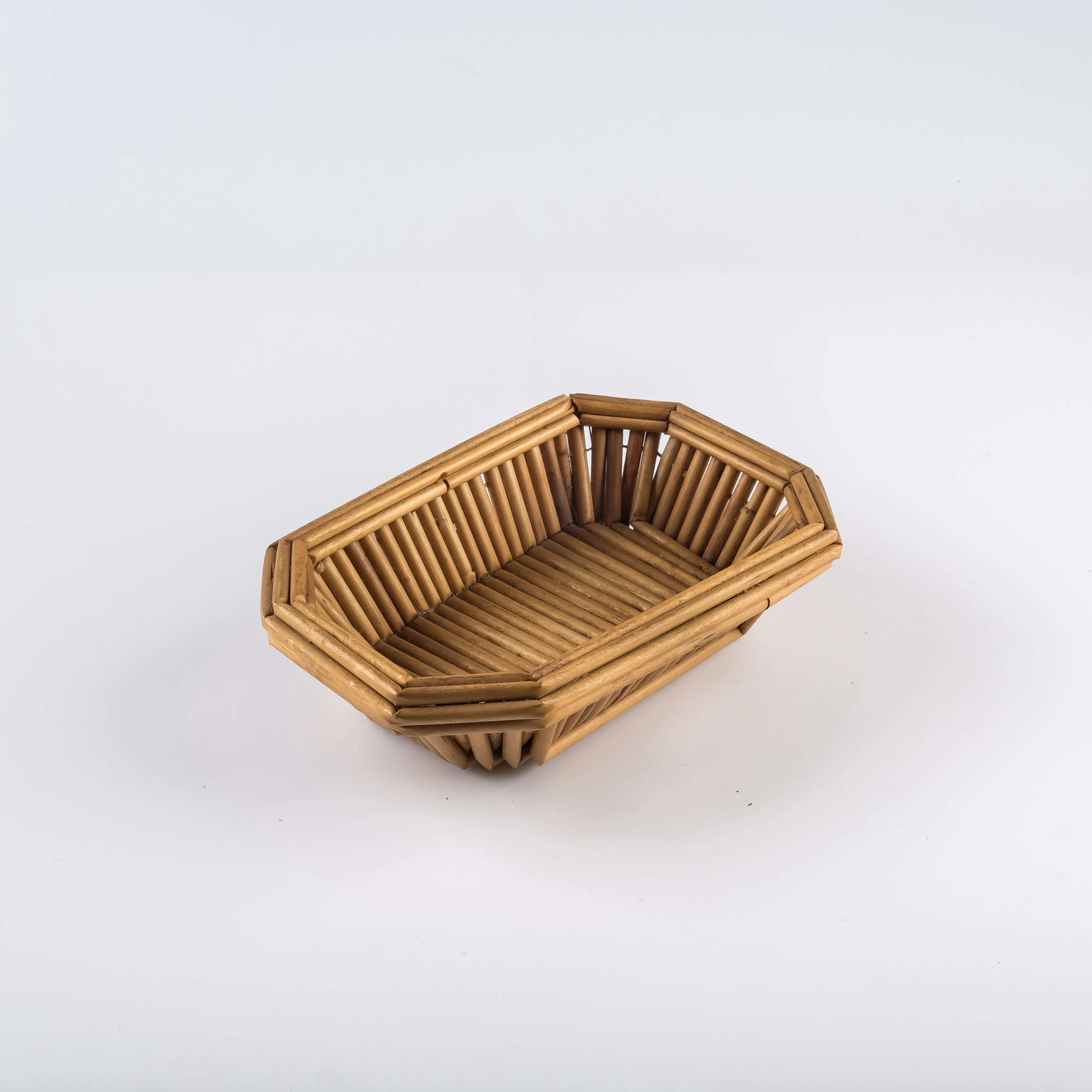 WW21-0059 - Brown Fiber Basket - 9.25" 6.25" 2.5" (LWH)