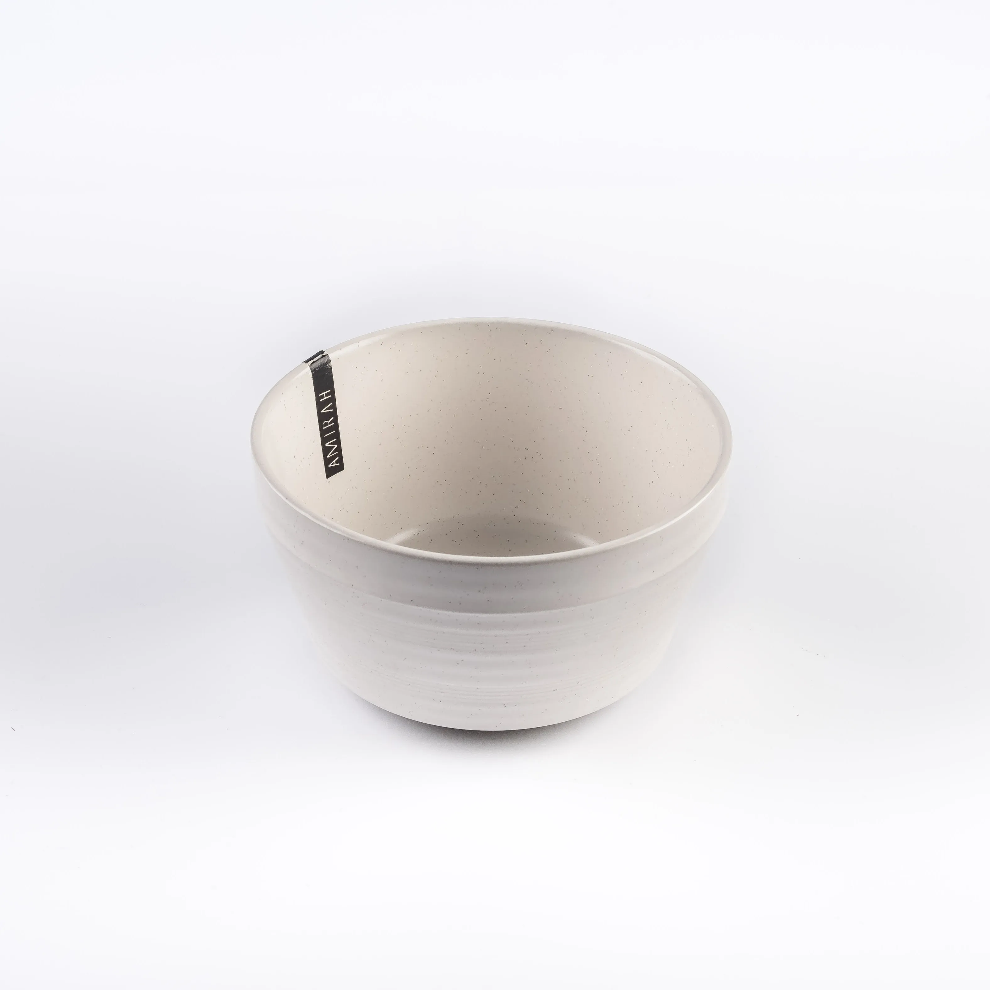 BW21-0369 - White Ceramic Bowl - 6" 3.25" (DH)