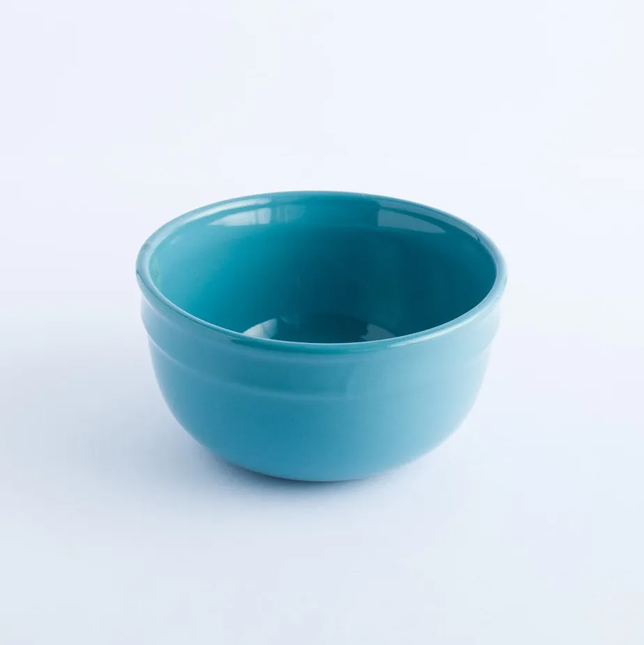 BW20-0069 - Blue Ceramic Bowl - 6.25" 3.25" (DH)