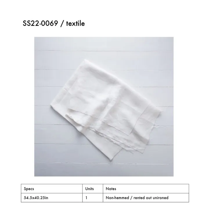 SS22-0069 - White Fabric Surface - 54.5" 40.25" (LW)