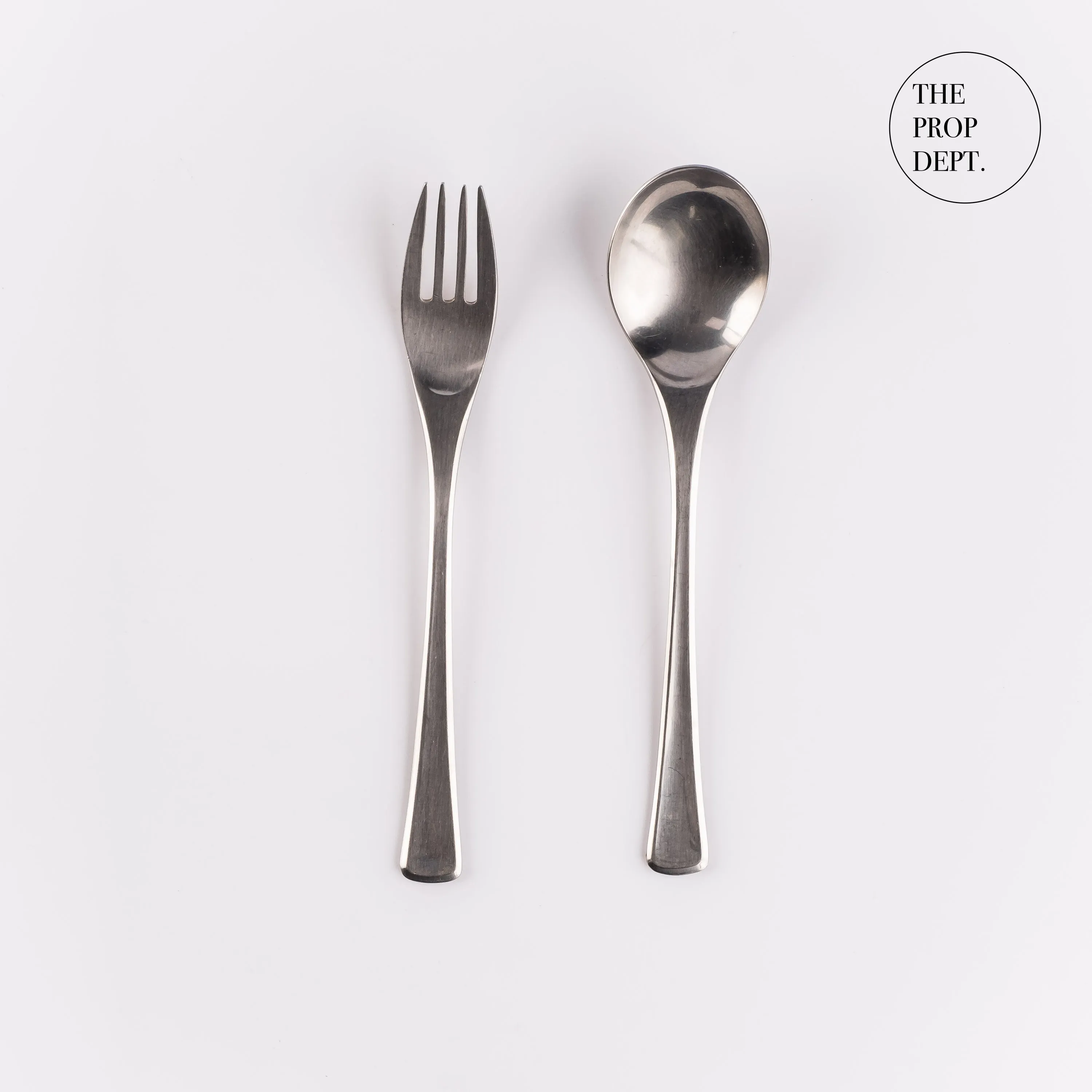 UT23-0367 - Silver Metal Utensil Set - 7.25" (L)