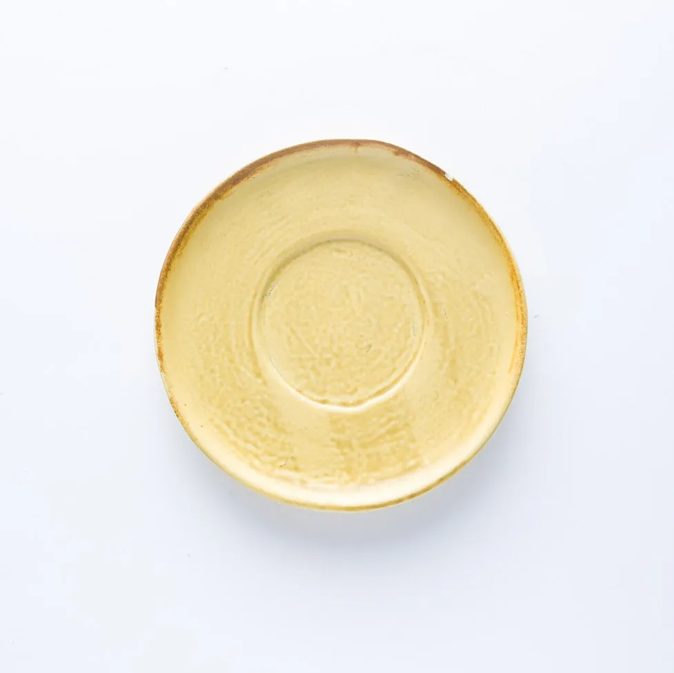 ST20-0044 - Yellow Stoneware Plate - 6.25" (D)