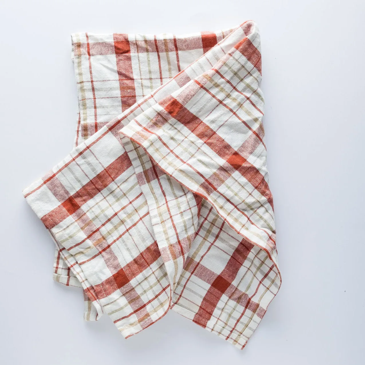 LN20-0063 - Red Brown Fabric Kitchen towel