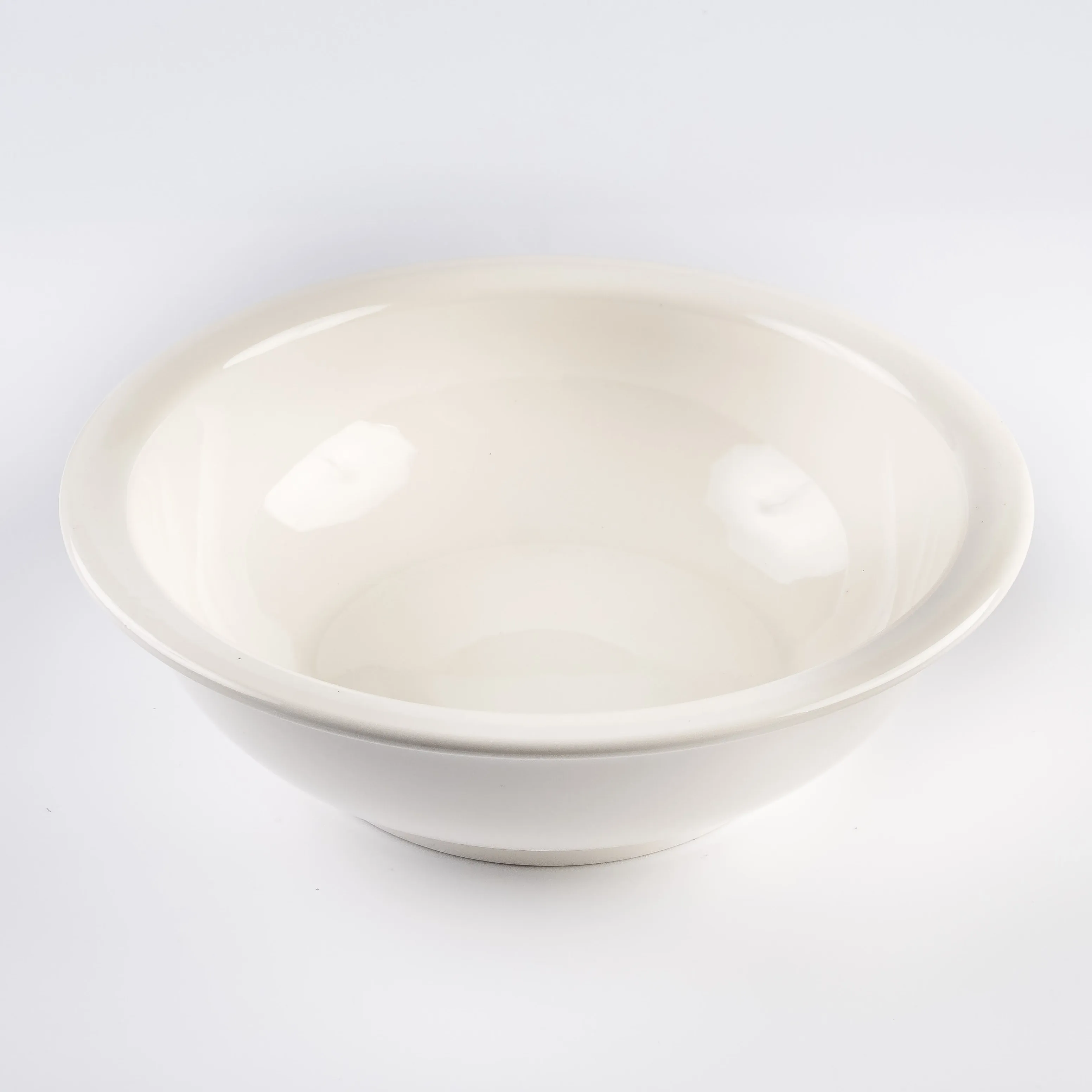 BW21-0418 - White Ceramic Ulam Bowl - 11" 3.5" (DH)