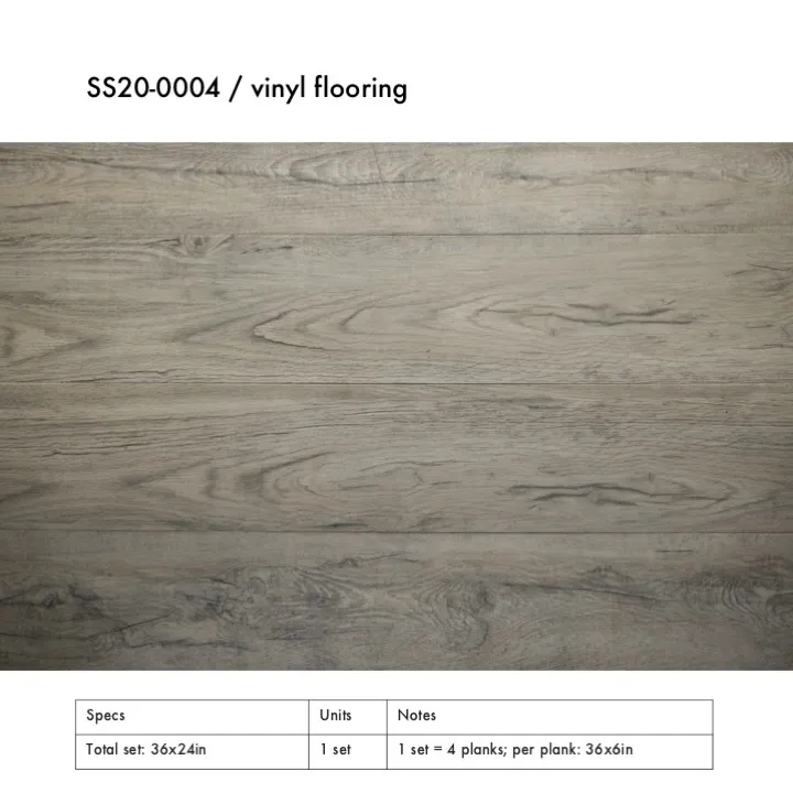 SS20-0004 - Grey Vinyl Flooring - 36" 24" (LW)