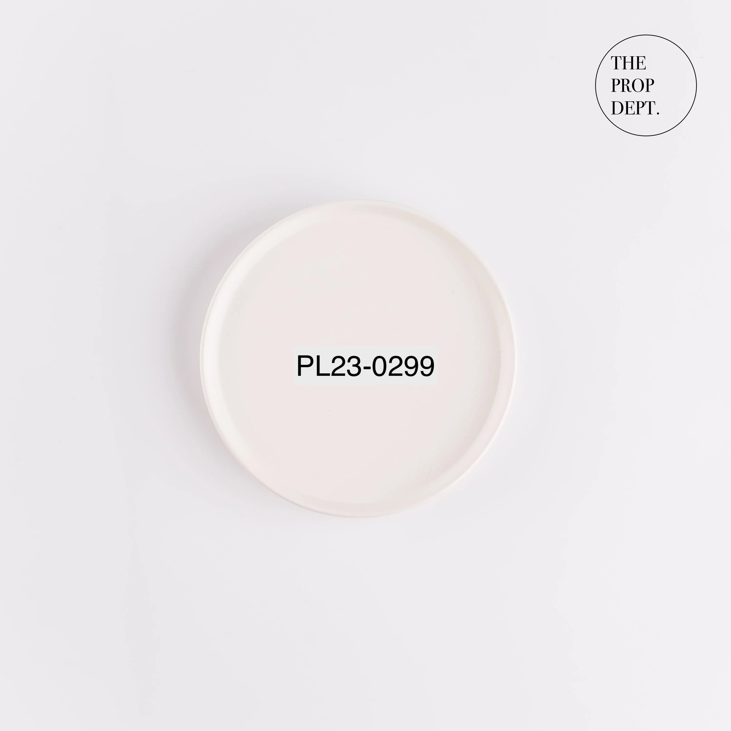 PL23-0299 - White Ceramic Plate - 6" (D)
